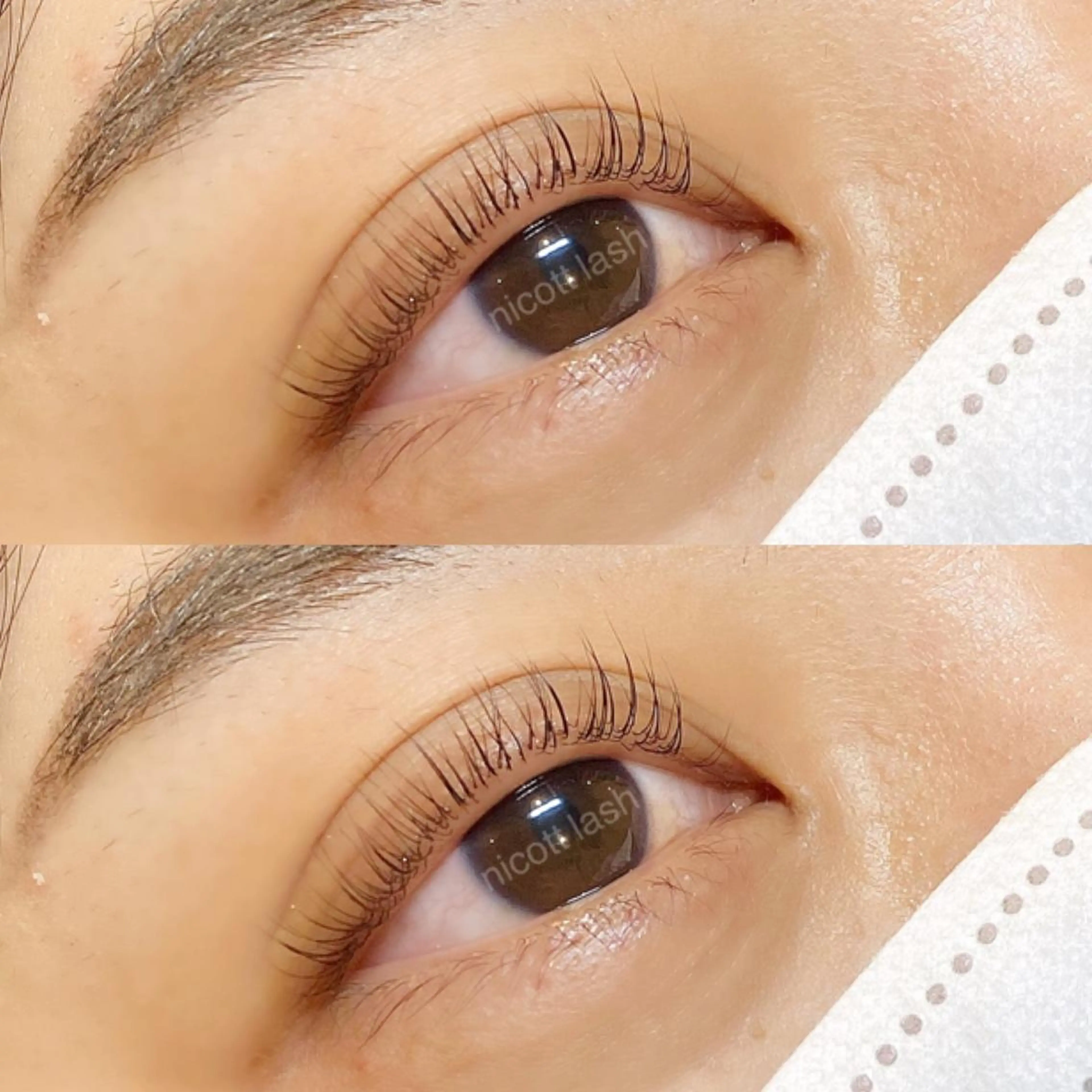 マツエク・マツパ パリジェンヌラッシュリフト sarah 反葉のマツエク・マツパデザイン