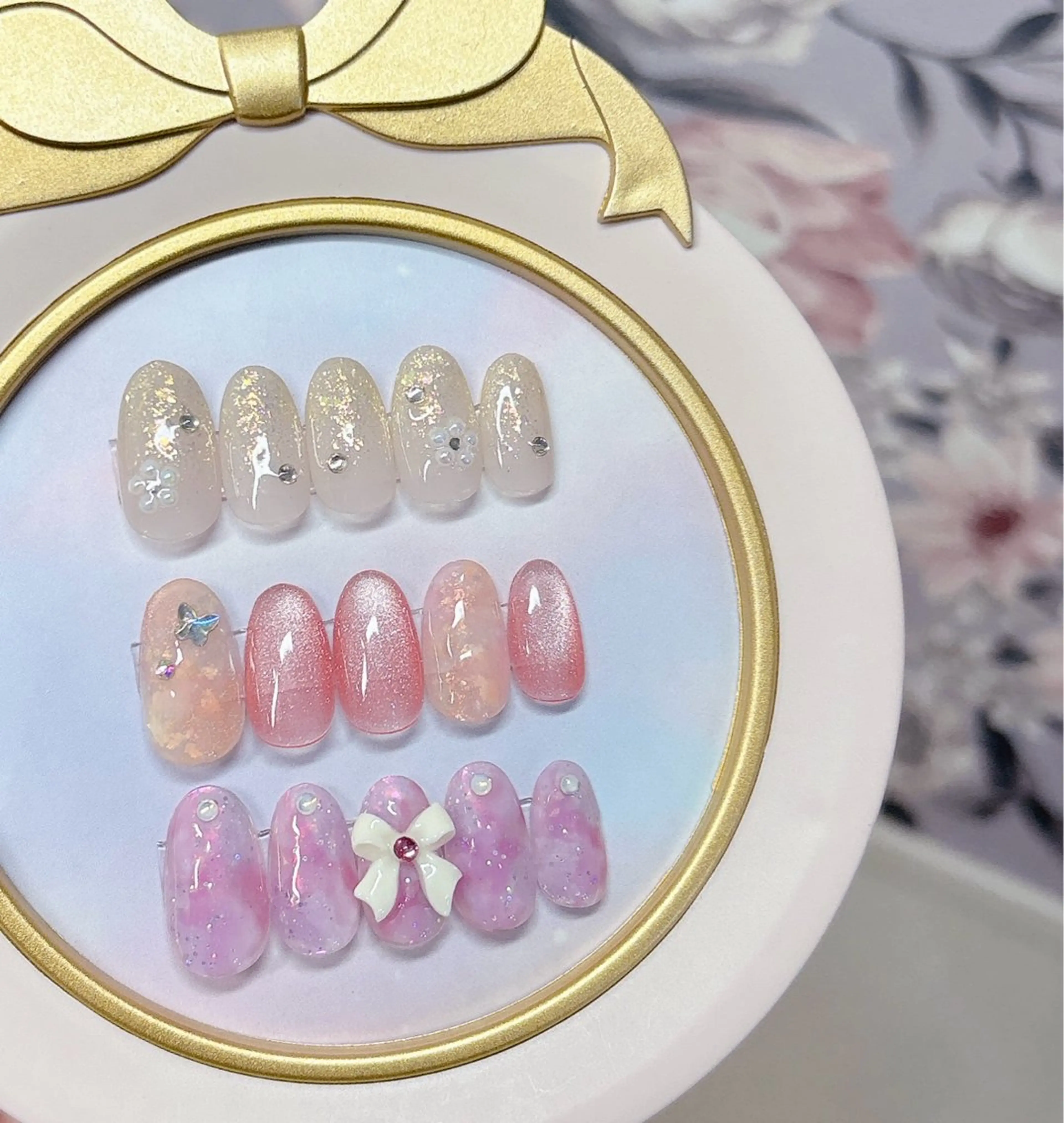 ネイル 春ネイル ハンドネイル FLARE NAIL フレアネイルのネイルデザイン