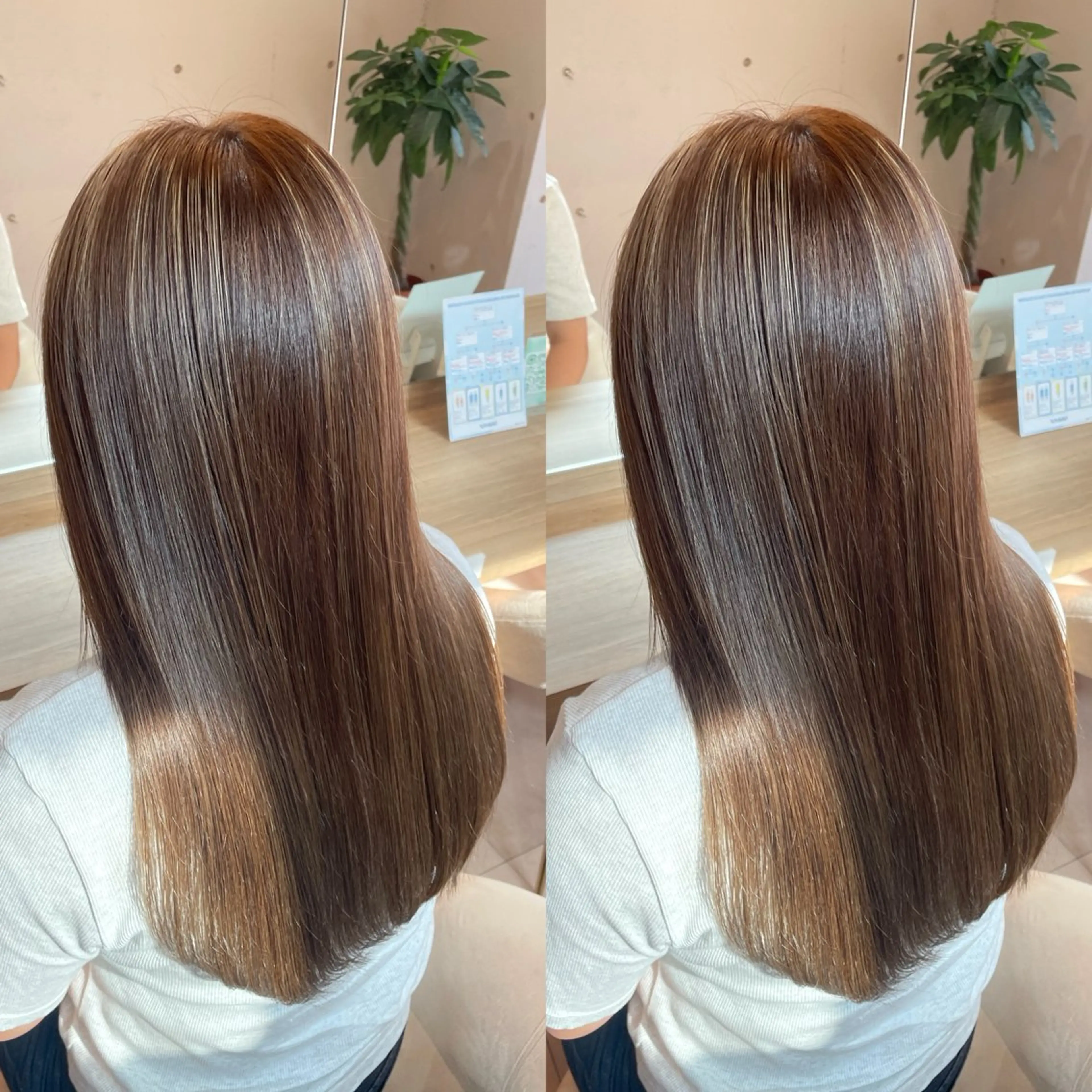 ロング カラー カット ヘアカラー トリートメント ヘアセット ブリーチ無しダブル カラー🦕まどかのヘアスタイル