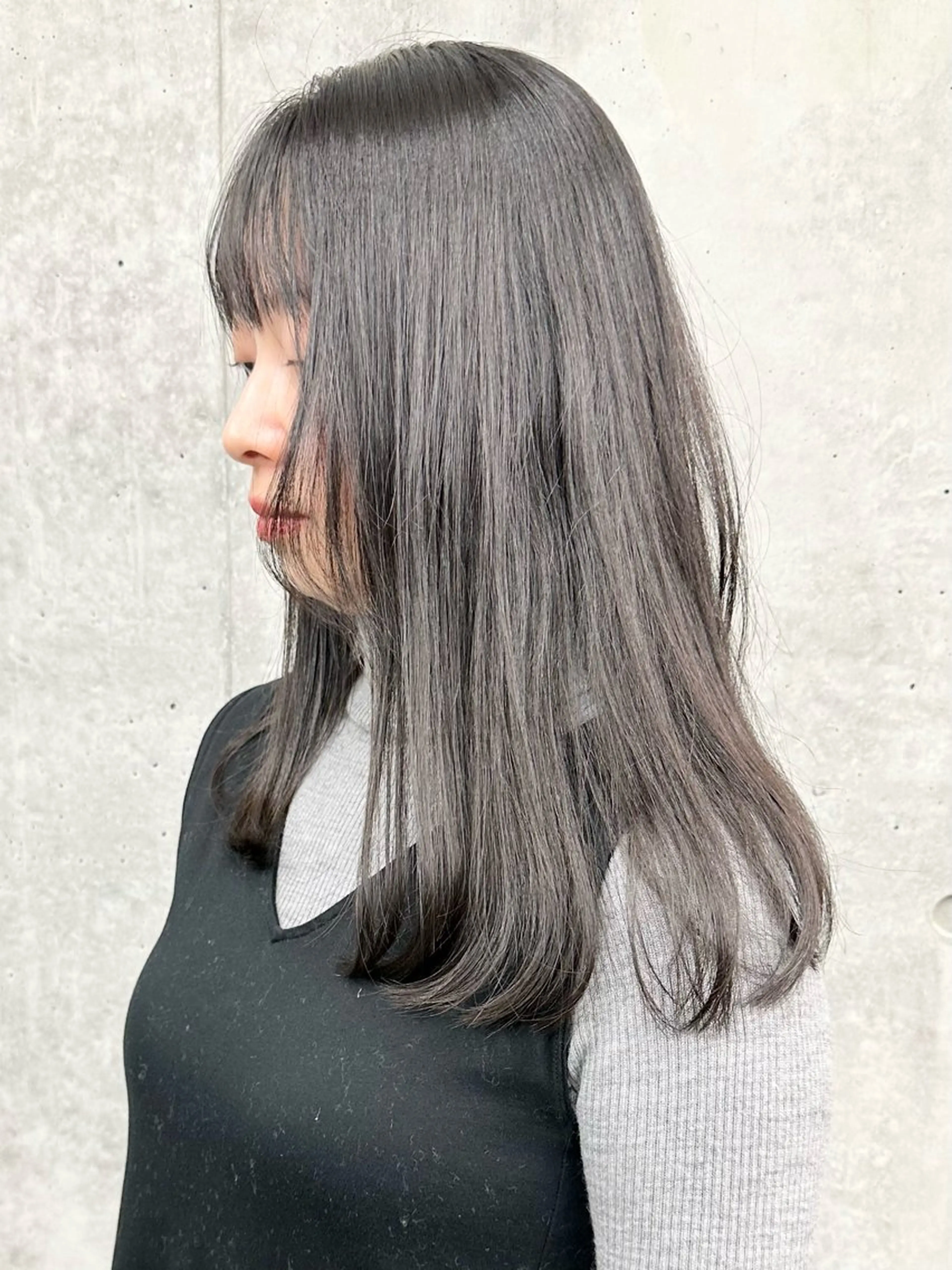 ロング カット ヘッドスパ 小顔ボブ/お悩み解決 /ボブパーマ/とういのヘアスタイル