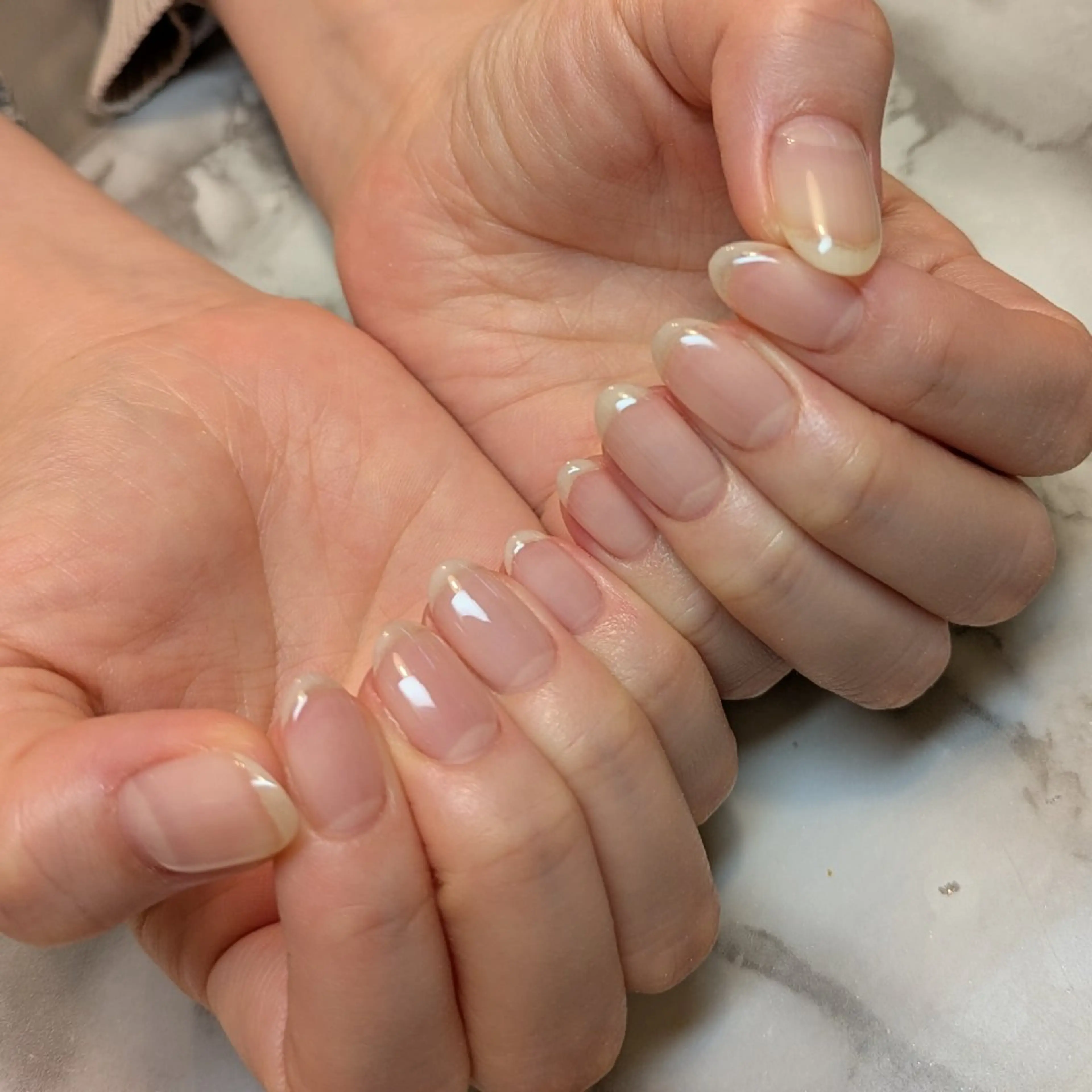 ネイル クリアネイル ジェヌインネイル 河内のネイルデザイン