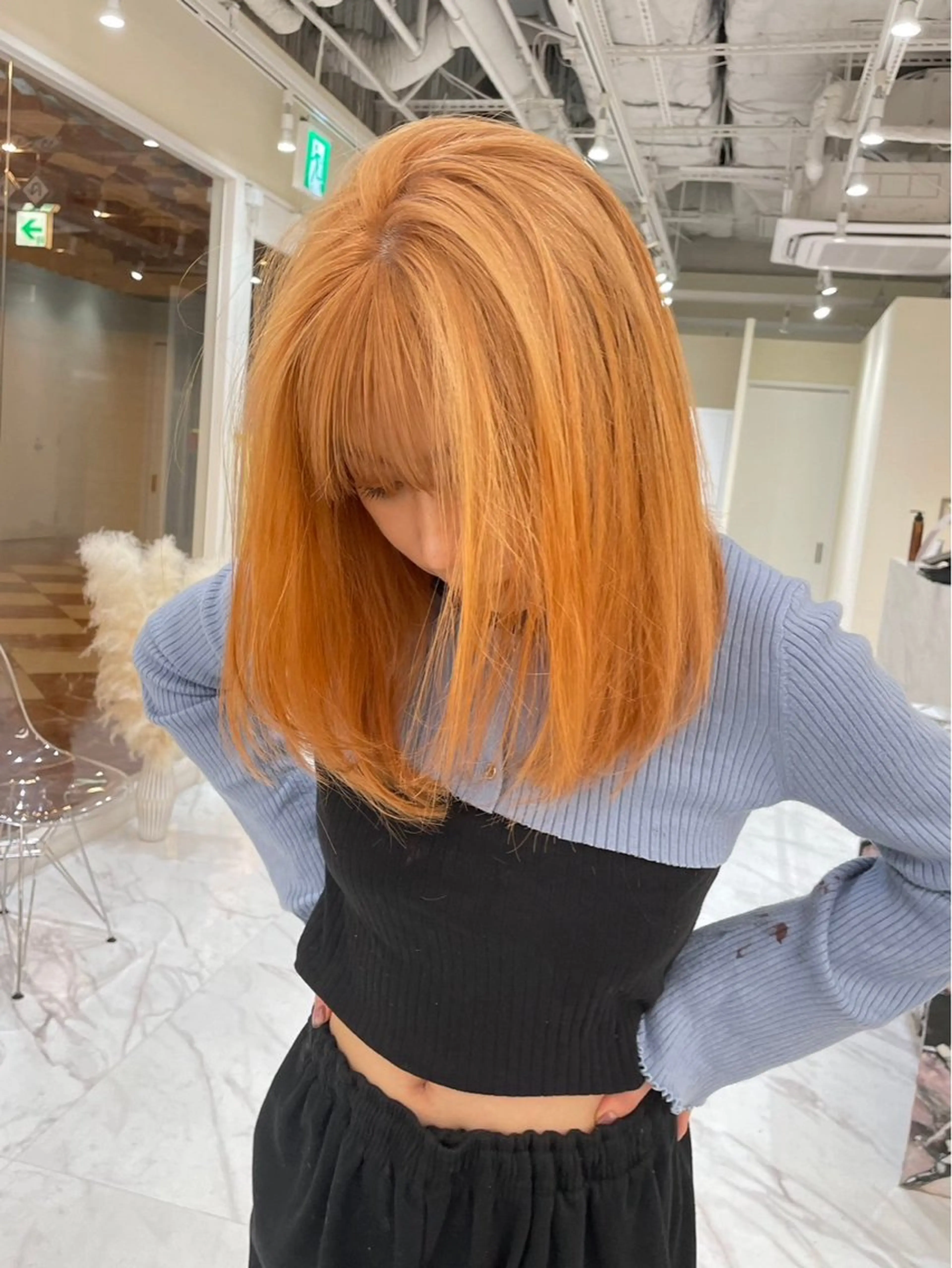 🧚🏽‍♀️リタッチ(ケアブリーチ)＋髪質改善カラー🧚🏽‍♀️の写真