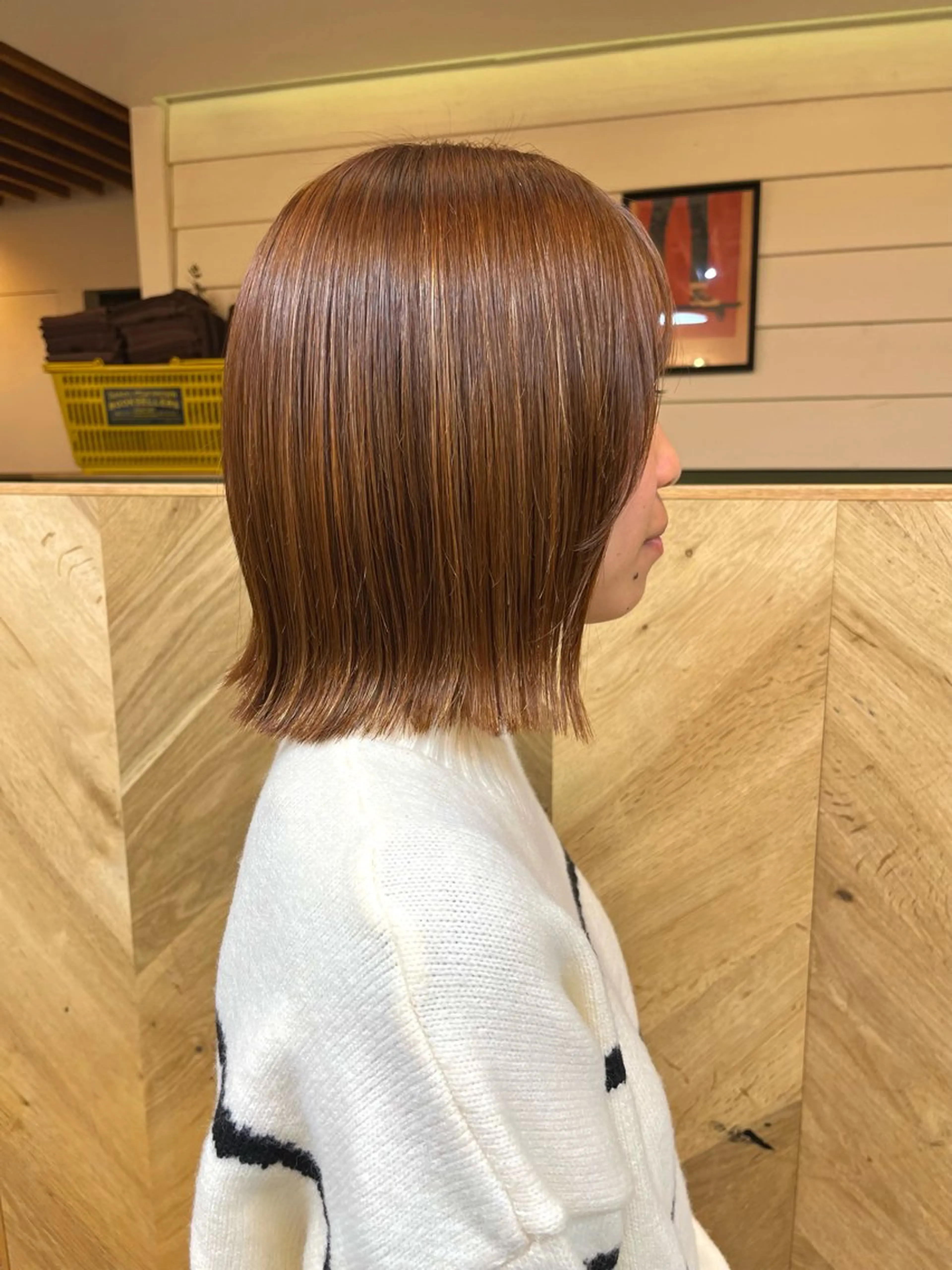 カラー 【ボブ】縮毛矯正/ 船橋駅5分/鈴木杏美のヘアスタイル