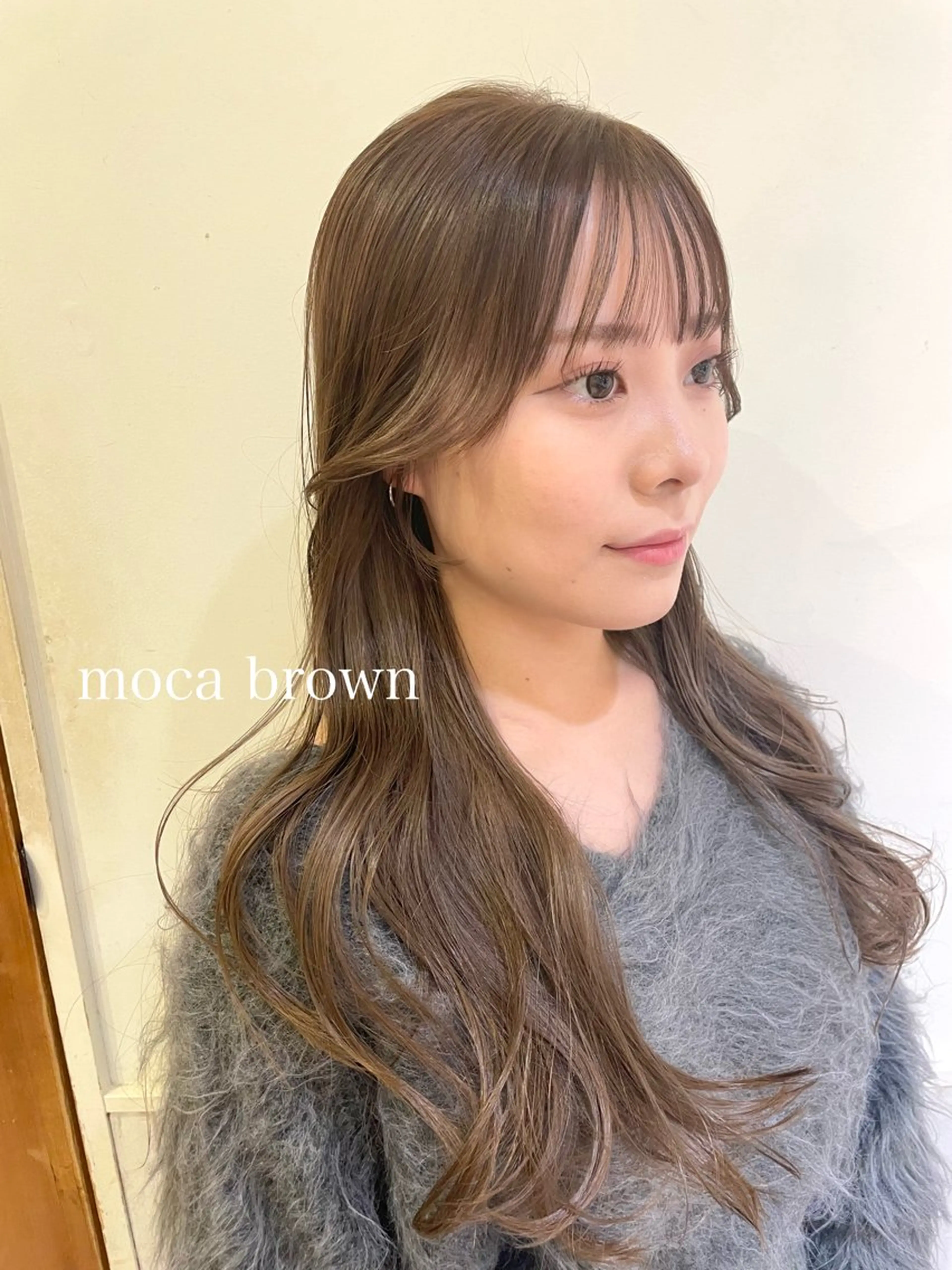 ロング カラー 顔周りカット 清水　ちひろ ✄トップスタイリストのヘアスタイル