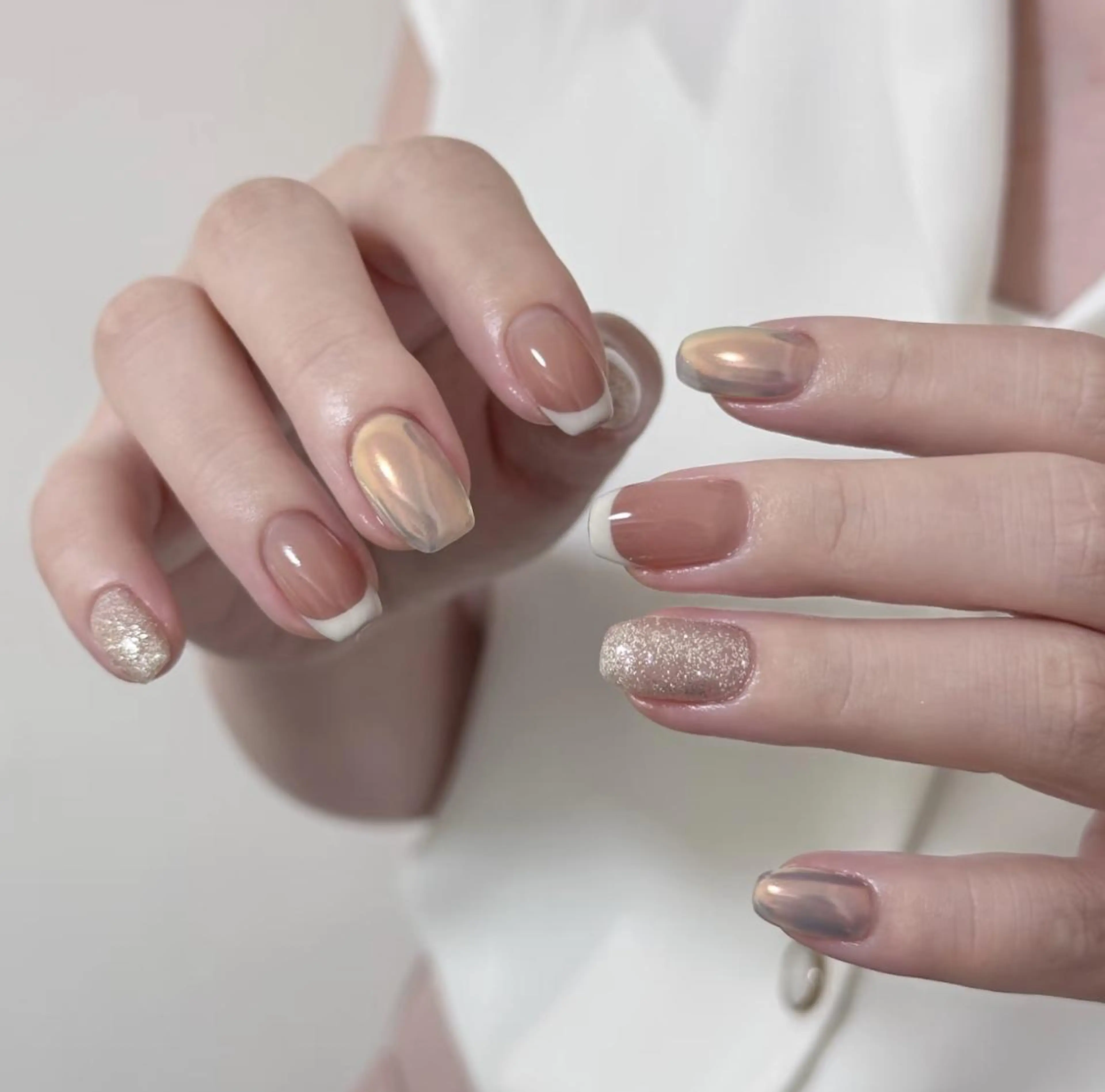 ネイル ハンドネイル ハンドケア 🍑 momo_nailのネイルデザイン