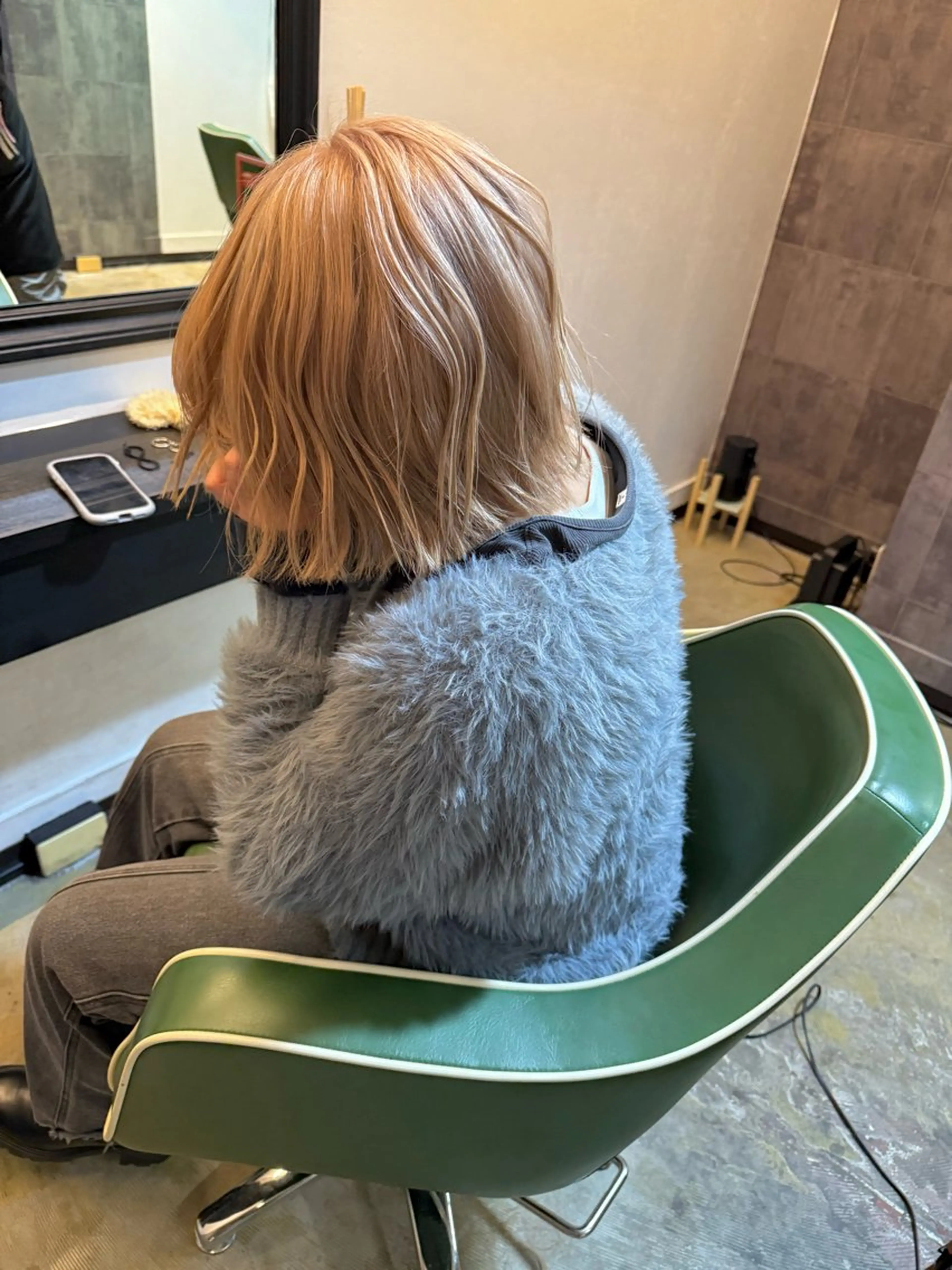 ミディアム カラー ヘアカラー 森国 凜 /広島美容院のヘアスタイル