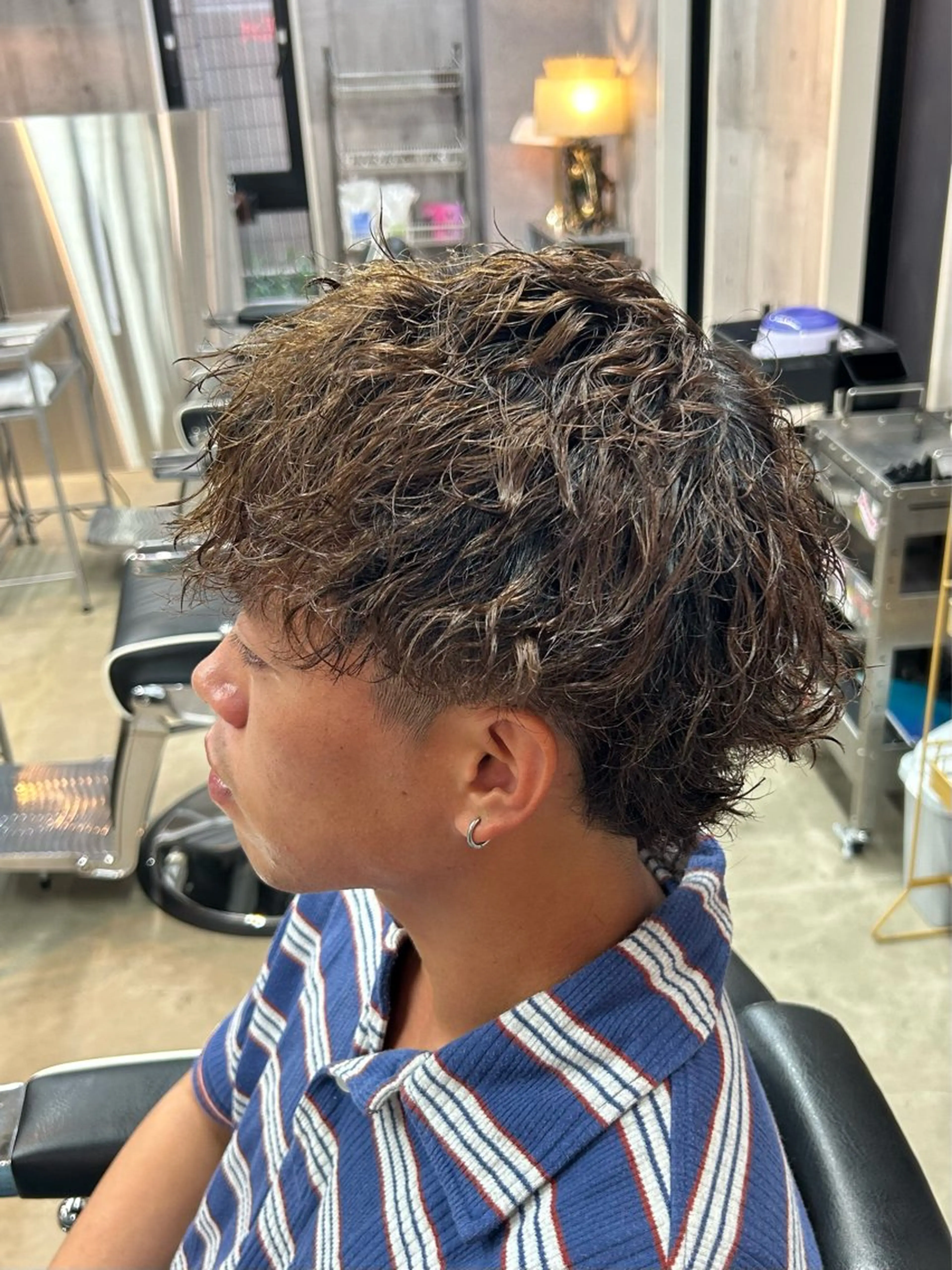 ミディアム 👑パーマの王様👑 【メンズ専門店】のヘアスタイル