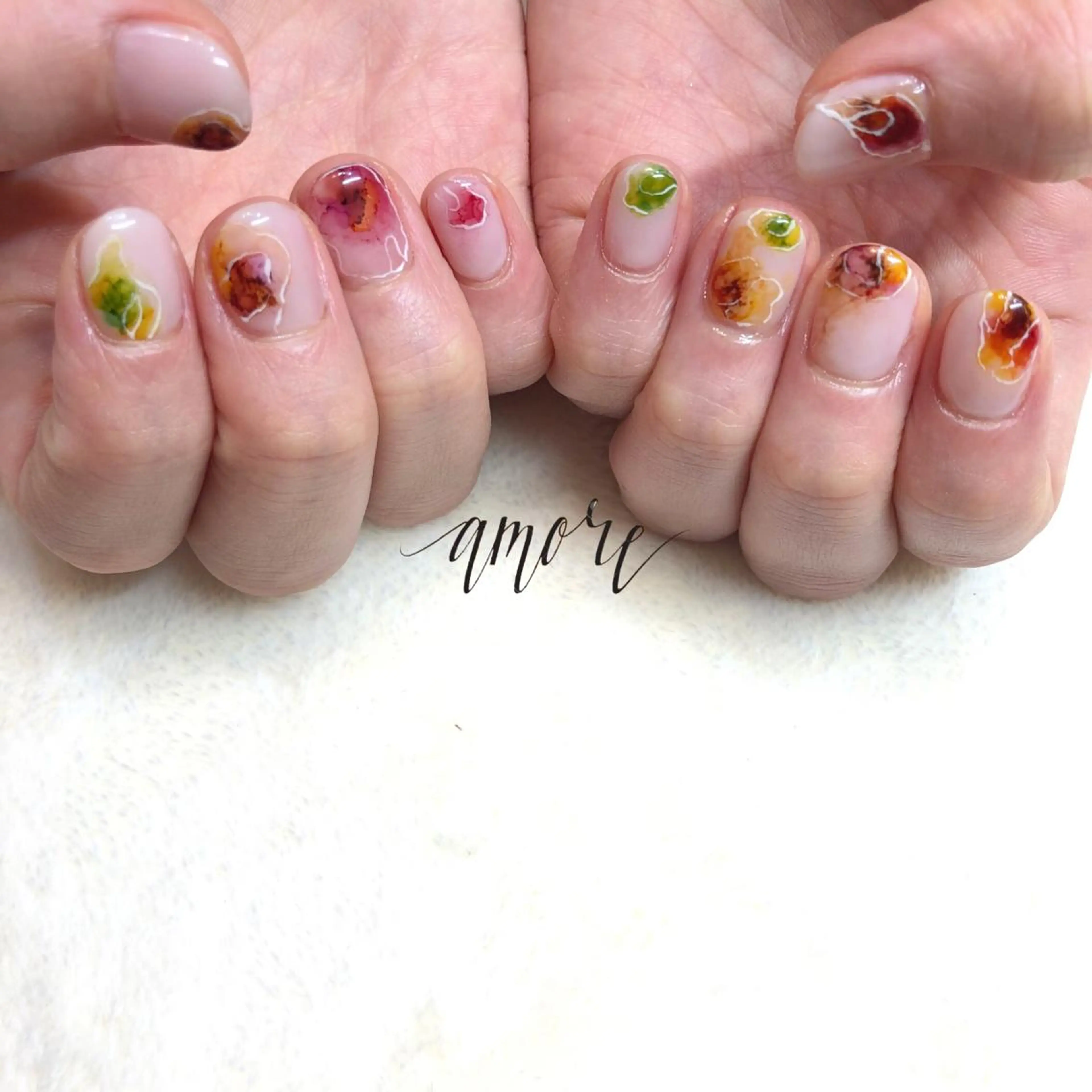 ネイル ジェルネイル ニュアンスネイル 春ネイル You kyehwaのネイルデザイン