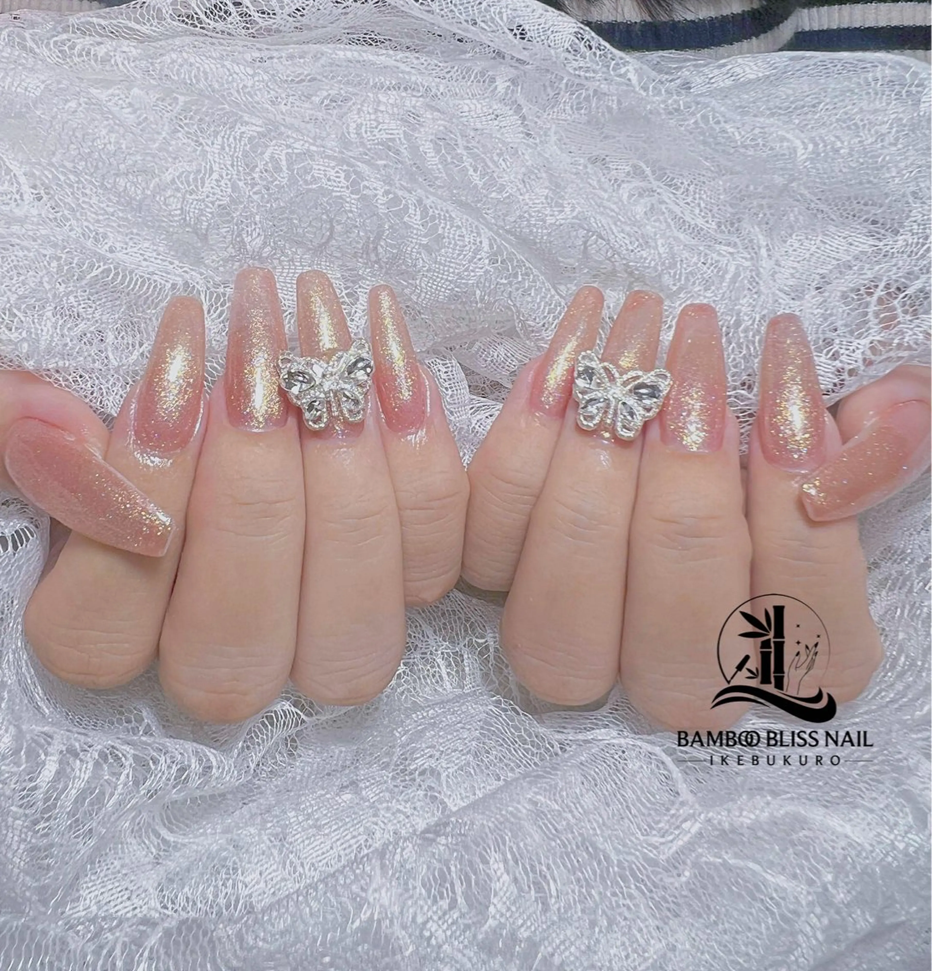 ネイル ハンドネイル BAMBOO BLISS 研修用のネイルデザイン