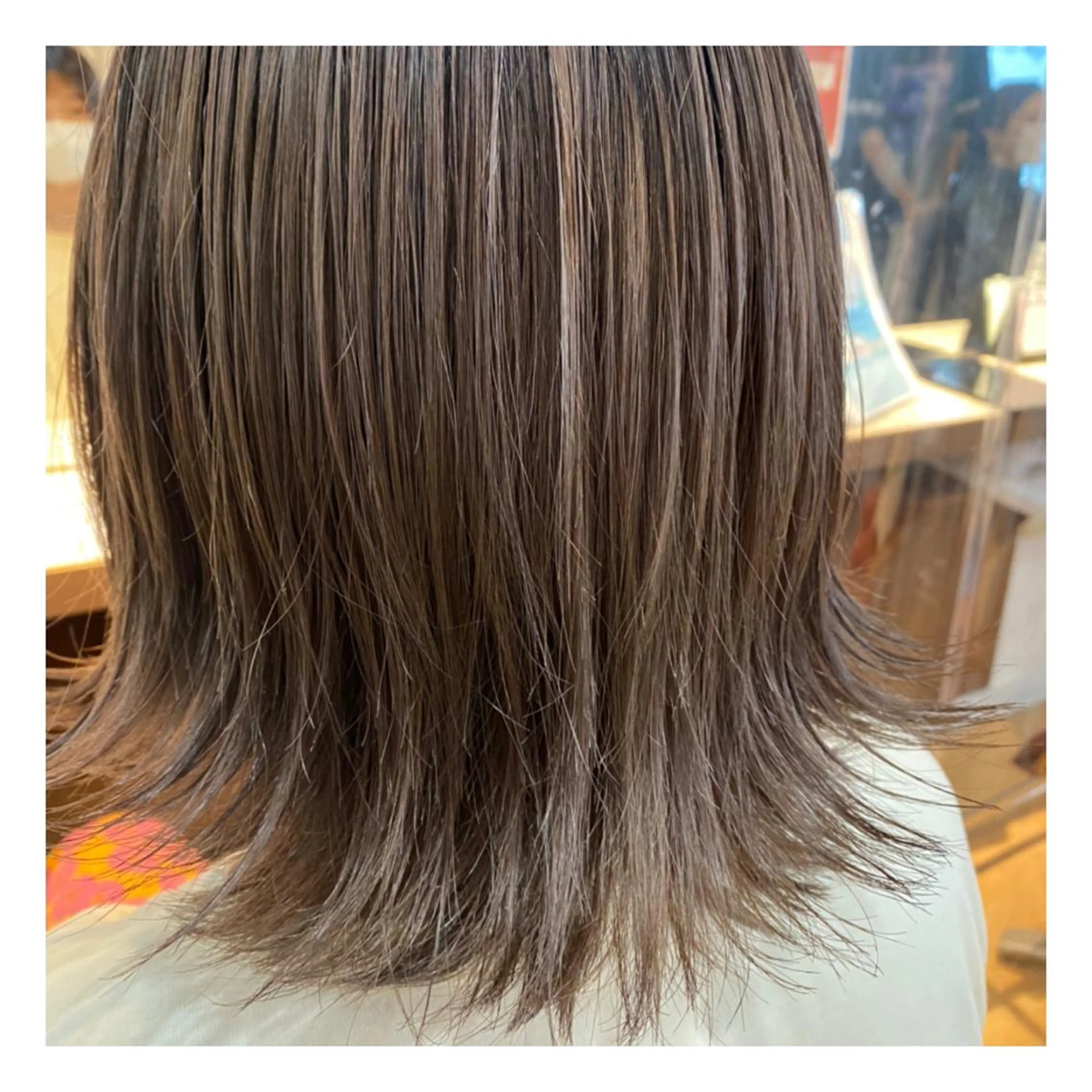 ミディアム カラー カット ヘアカラー トリートメント 🦖稲葉菜月🦖 異動しましたのヘアスタイル