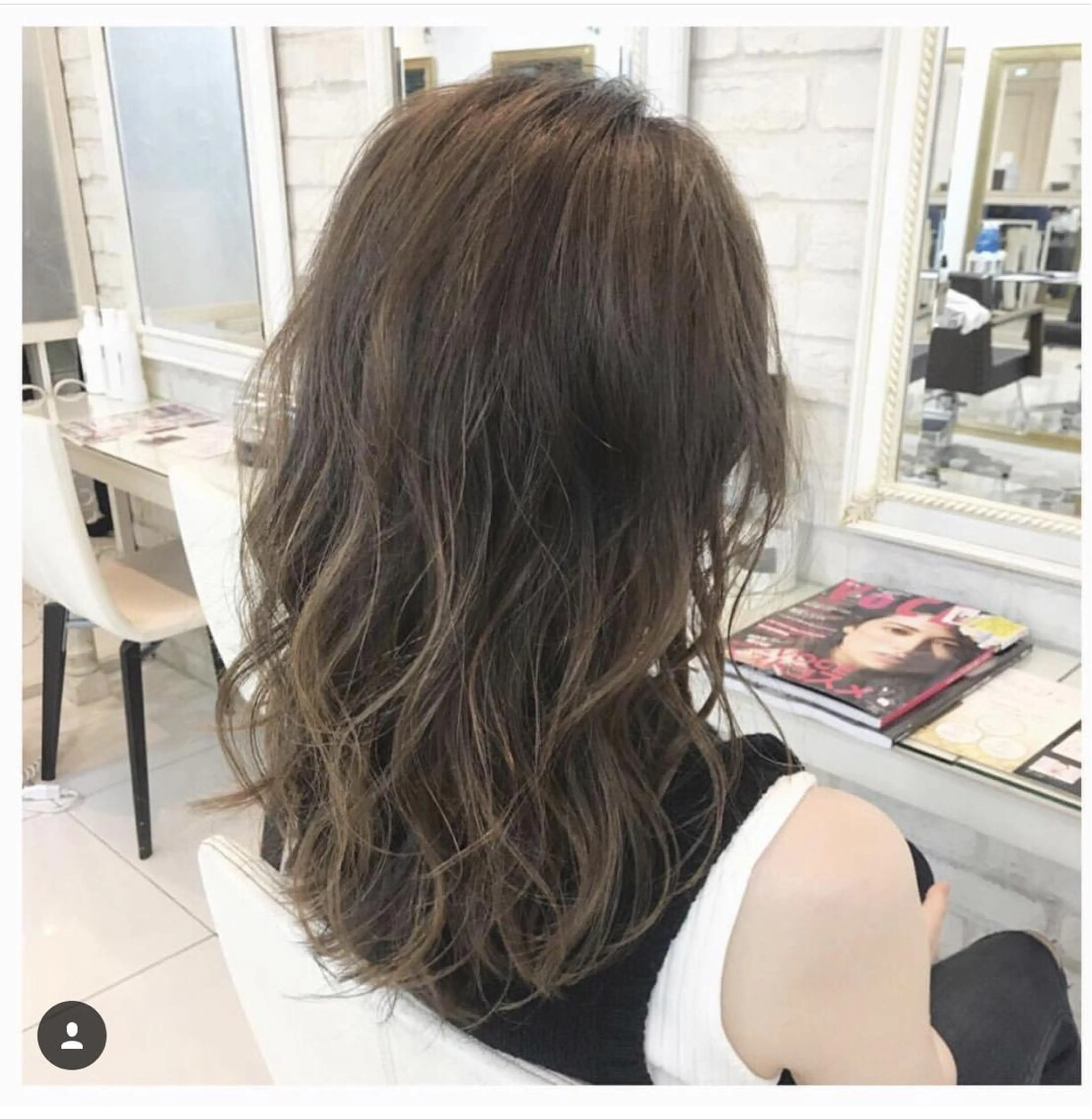 ロング カラー ヘアアレンジ マツエク・マツパ カット ヘアカラー 🩵盛れる韓国ヘア 🩵うるつやカラーのヘアスタイル