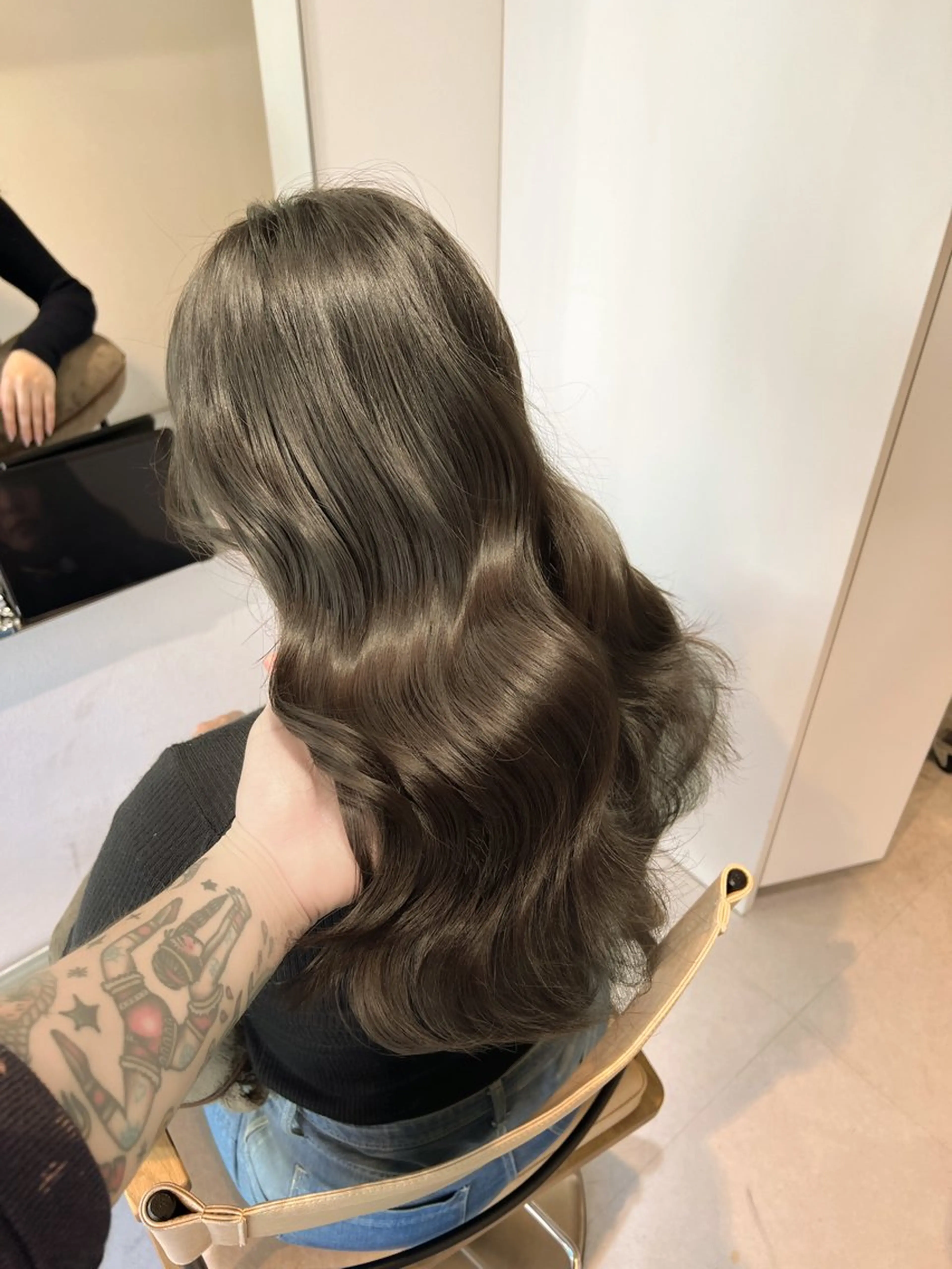 ロング カラー ヘアアレンジ ✨韓国/外国人風✨ 江原巧のヘアスタイル