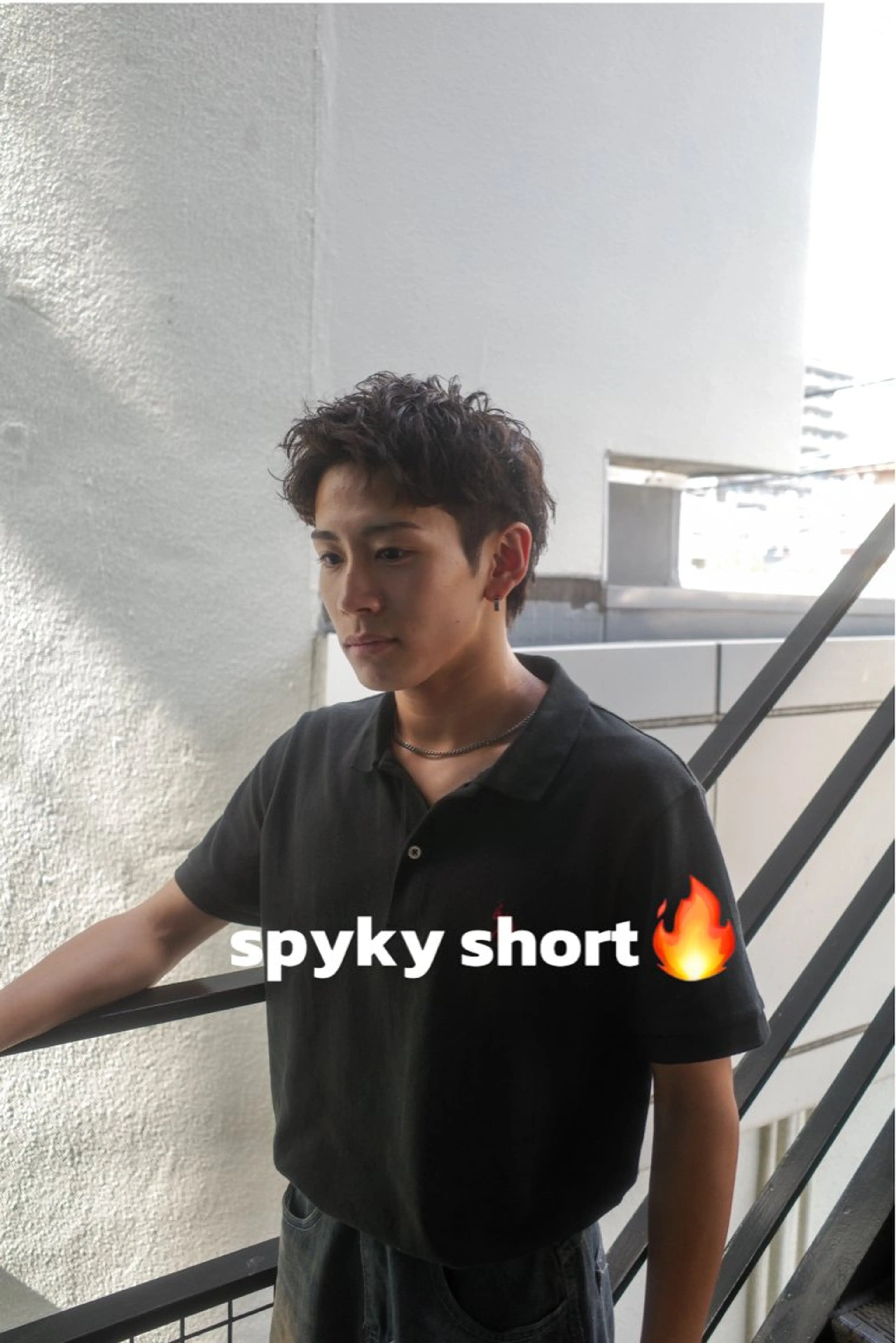 ショート メンズ アップバング メンズハイライト マッシュ メンズパーマ メンズツイストパーマ Embellir甲東園所属・三野 光太郎のヘアスタイル