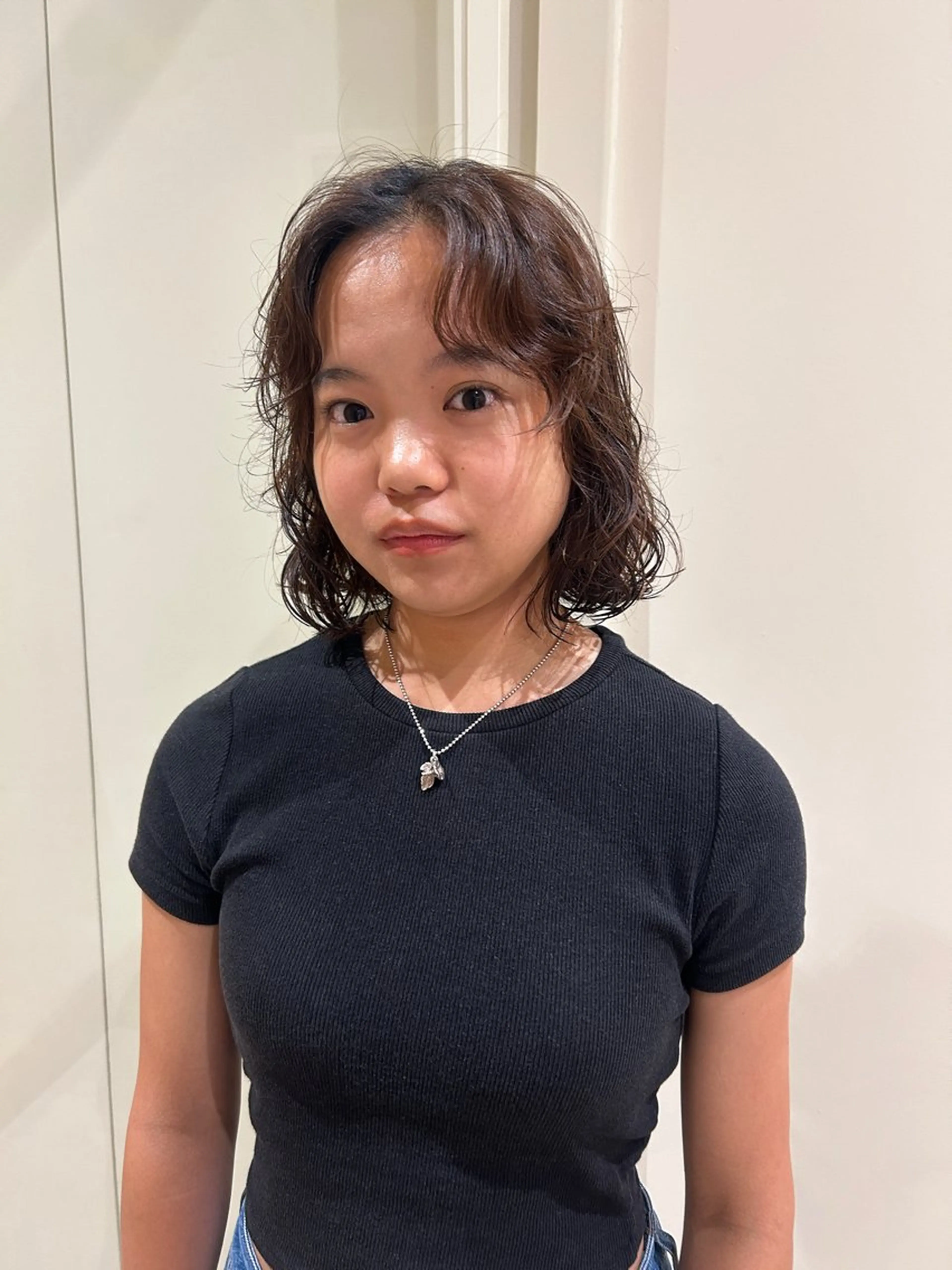 ミディアム パーマ カット パーマ 小川結子 NEROのヘアスタイル