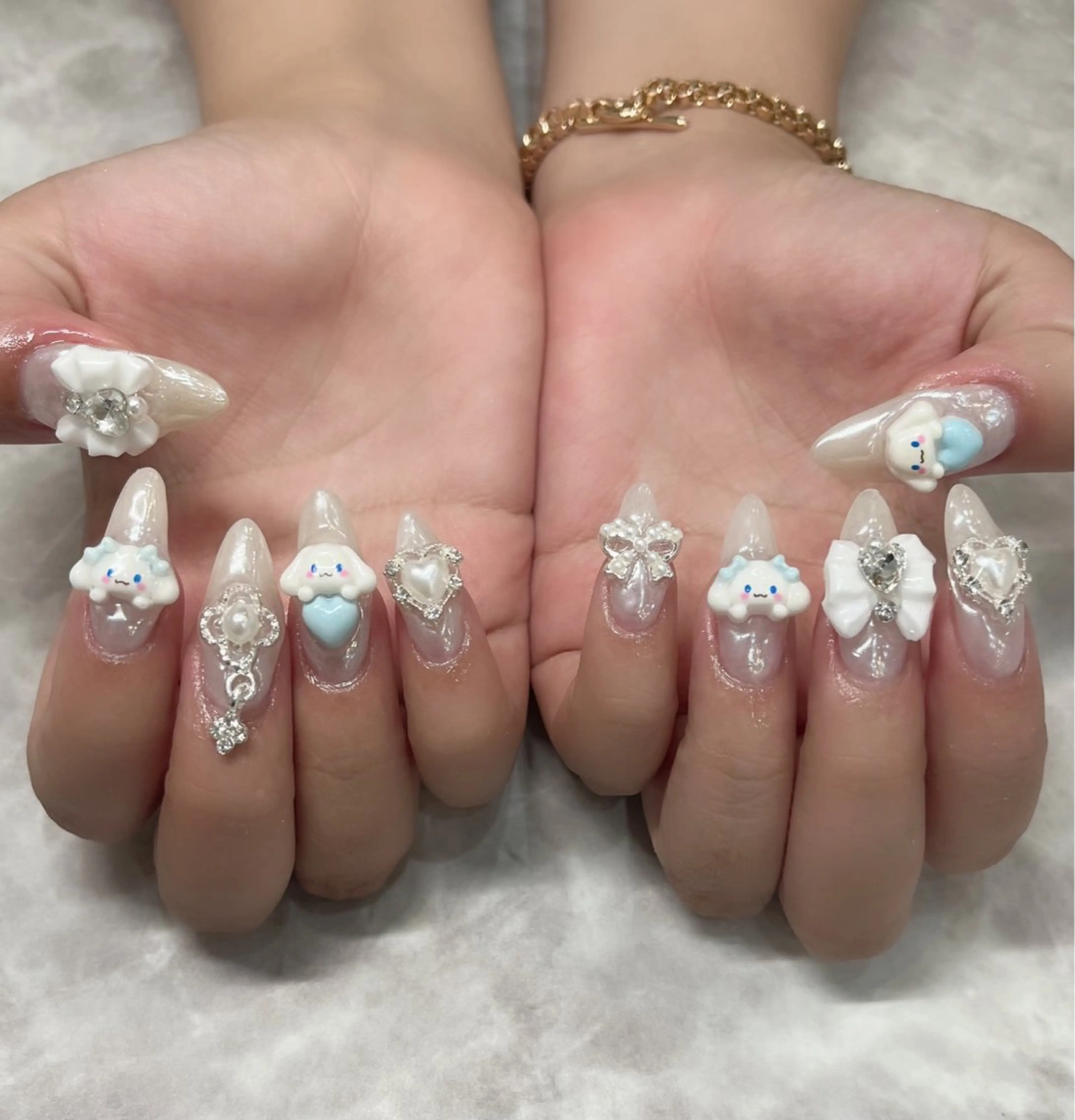 ネイル 持ち込み ハンドネイル Bianca川越西口 KITAZAKI🫧のネイルデザイン