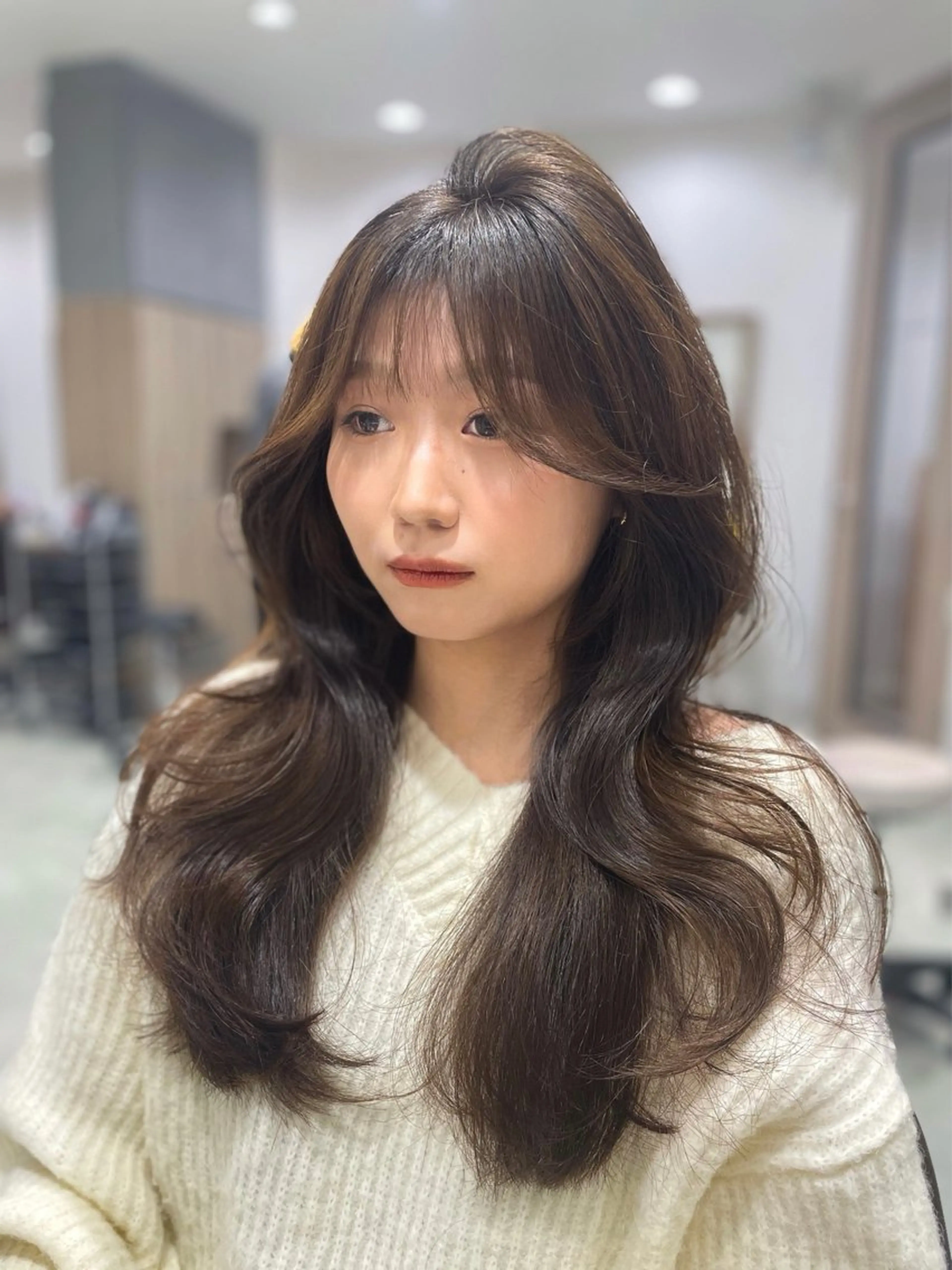 ロング 映える顔まわり/前髪 特化 💗 ユキマのヘアスタイル