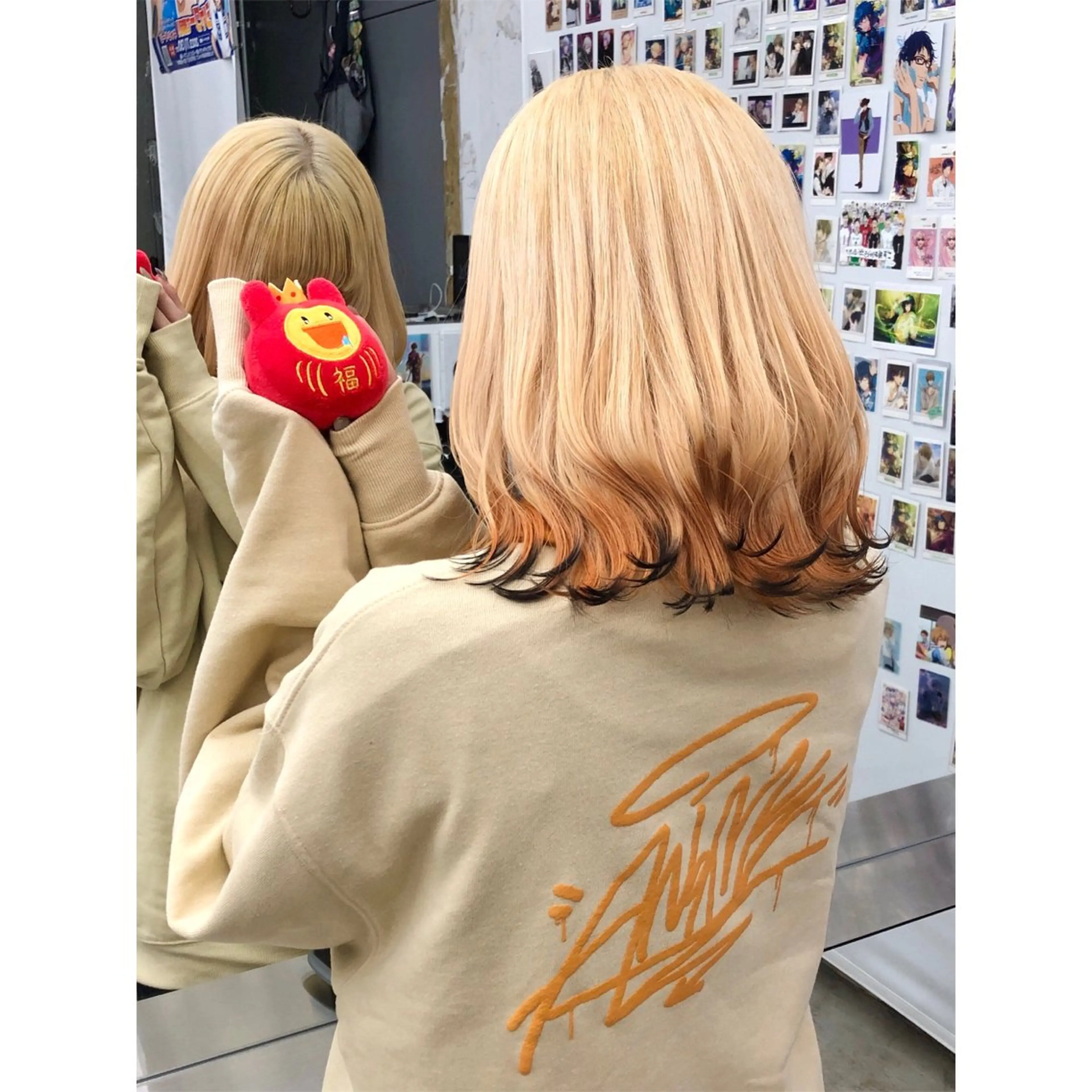 ミディアム カラー 推しカラー✨ オタク美容師ユウカのヘアスタイル