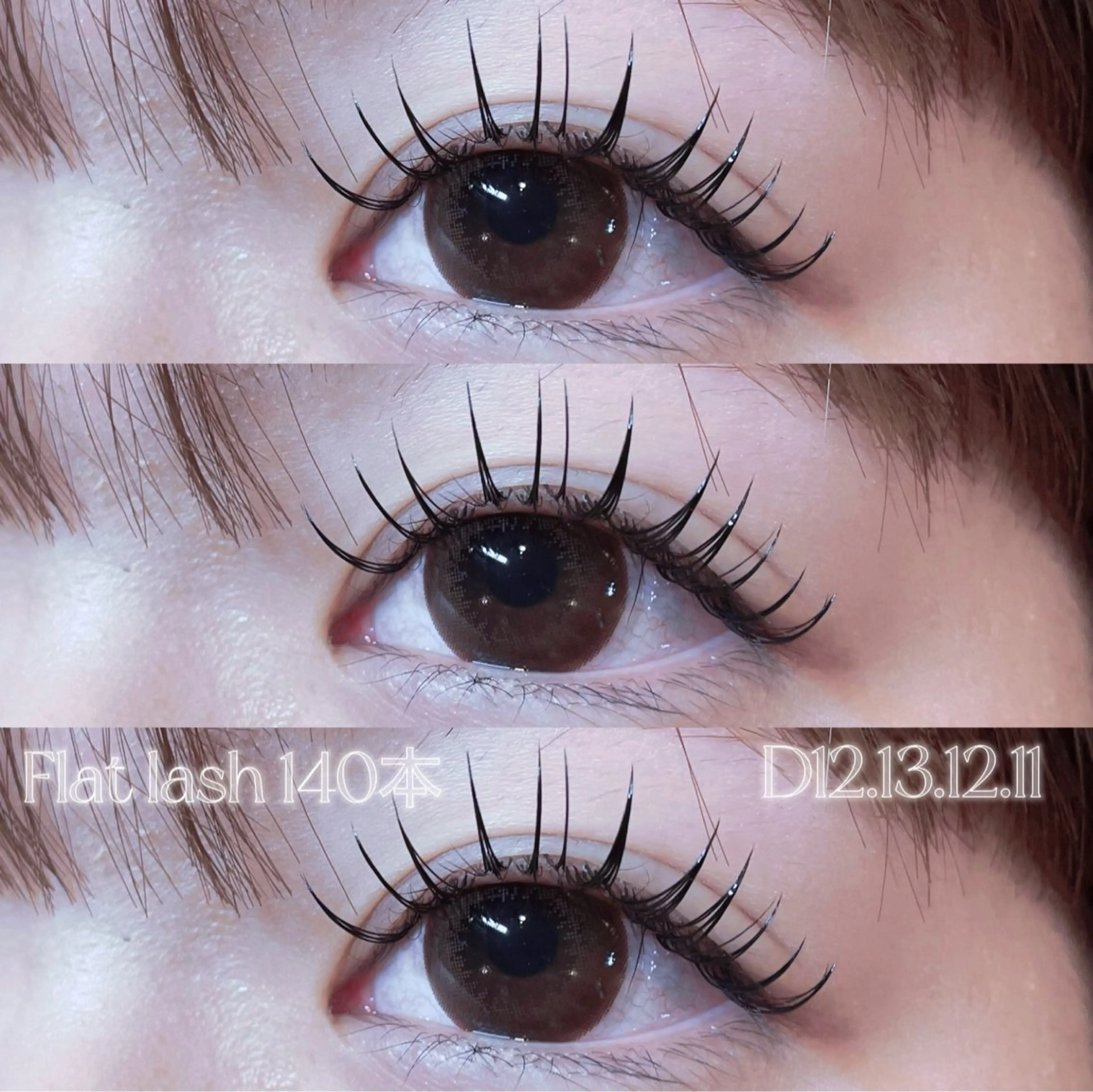 マツエク・マツパ 束感まつ毛 フラットラッシュ マツエク eyelash🩶 "YUMEKO"のマツエク・マツパデザイン