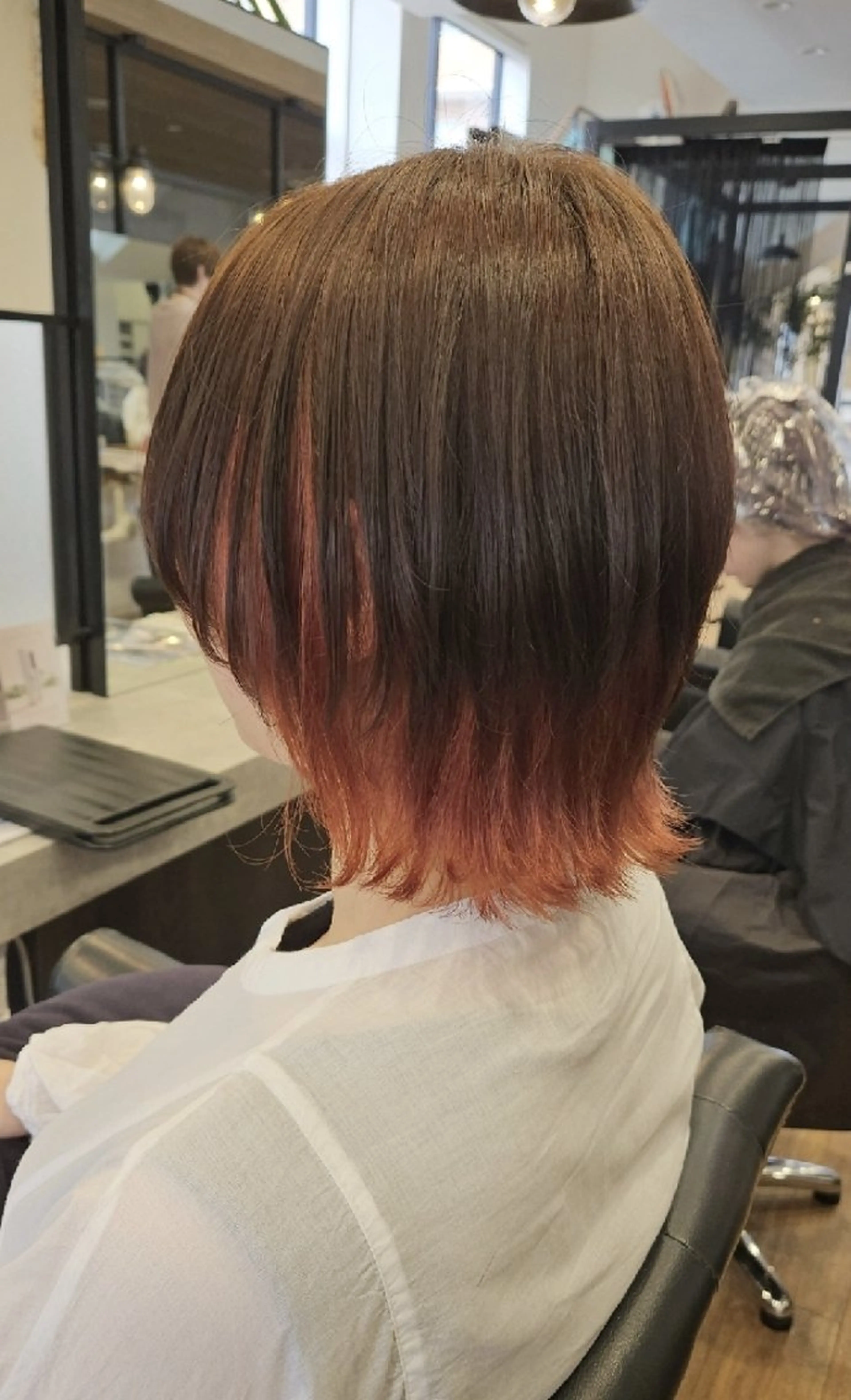 カラー ミディアム ヘアカラー 関口 友菜のヘアスタイル