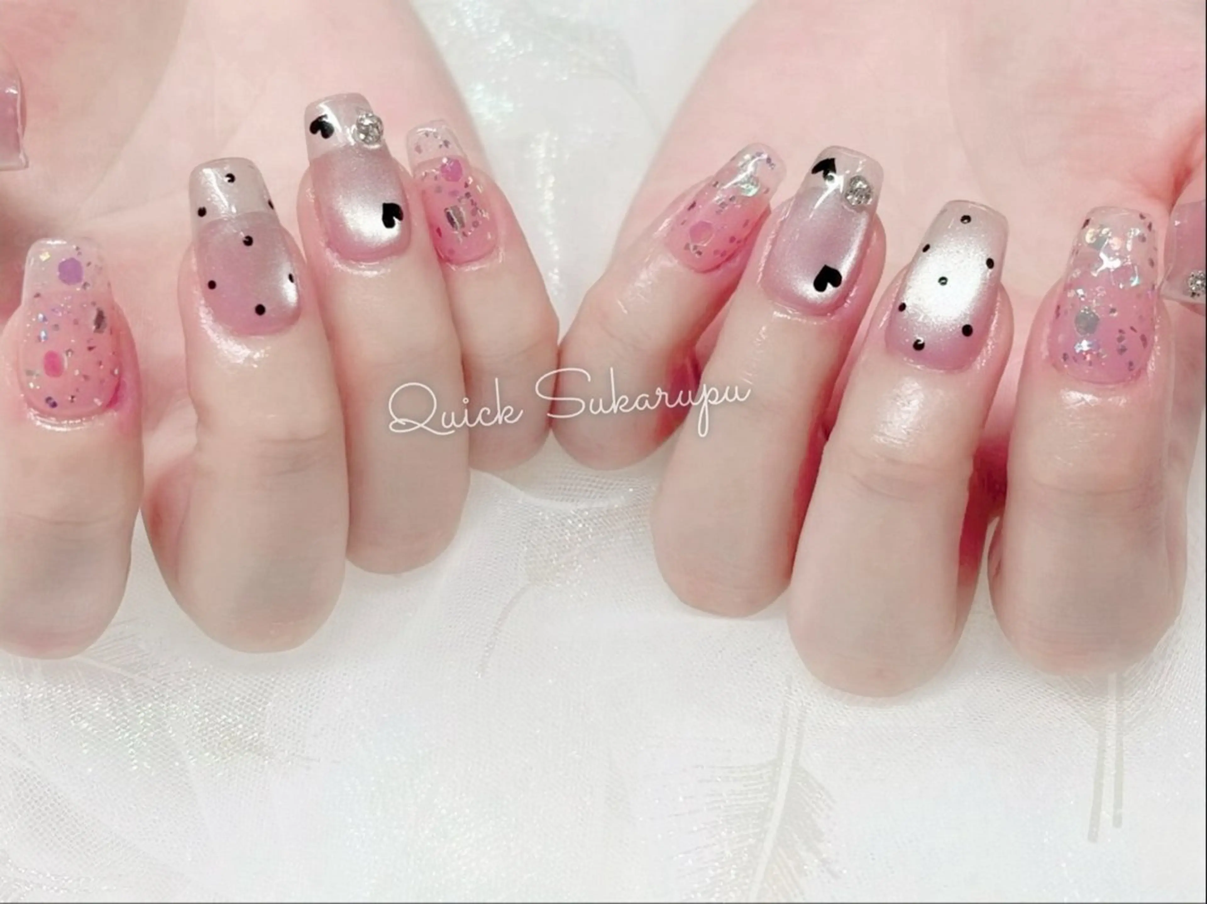 ネイル ハンドネイル Quick Sukarupu 池袋東口【チップ長さだし専門店】所属・Quick Sukarupu池袋のネイルデザイン
