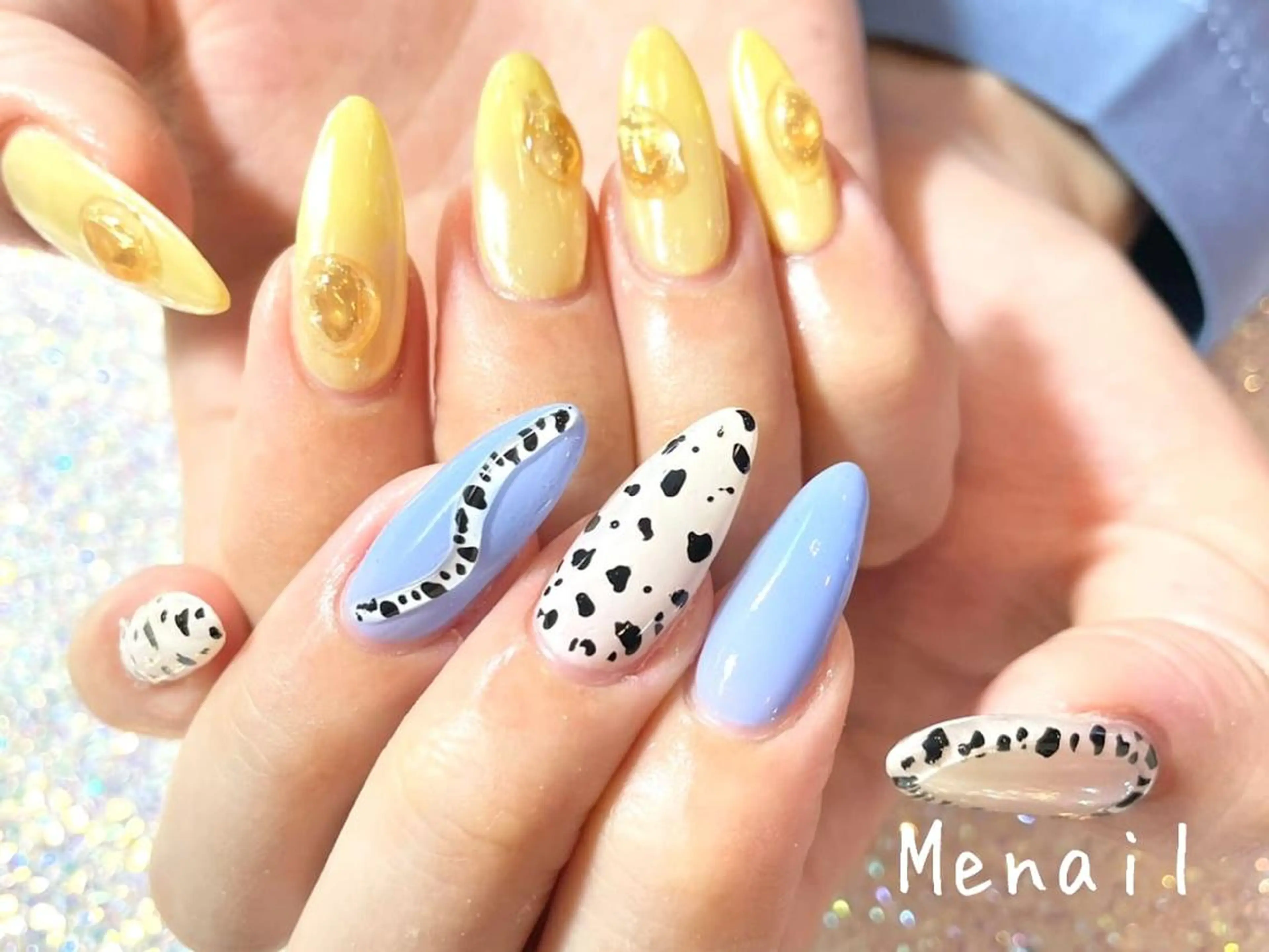 ネイル アートネイル 韓国ネイル ミーネイル心斎橋 ☆NATSUKI☆のネイルデザイン