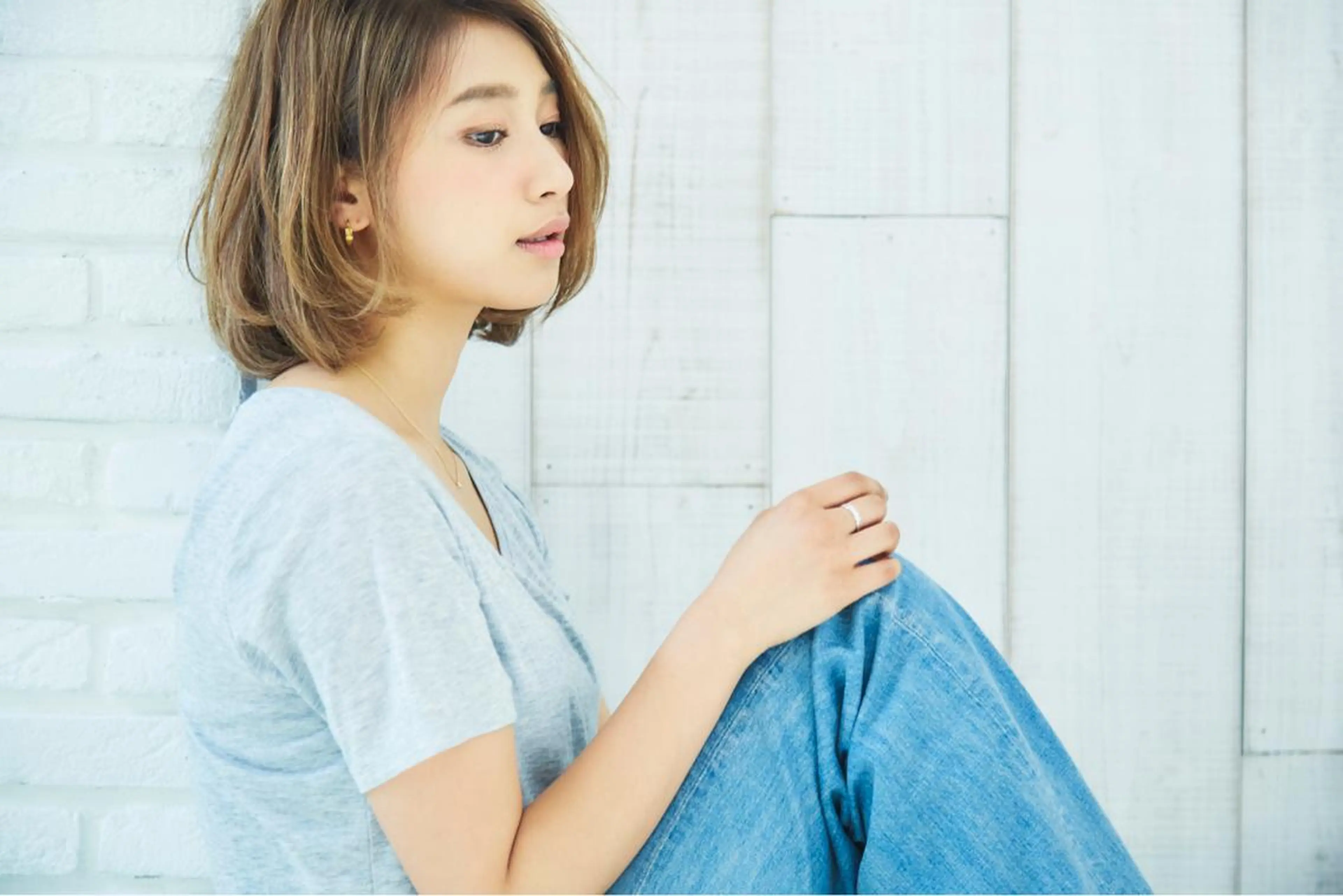 ミディアム THE DAY所属・AKI HASHIMOTOのヘアスタイル