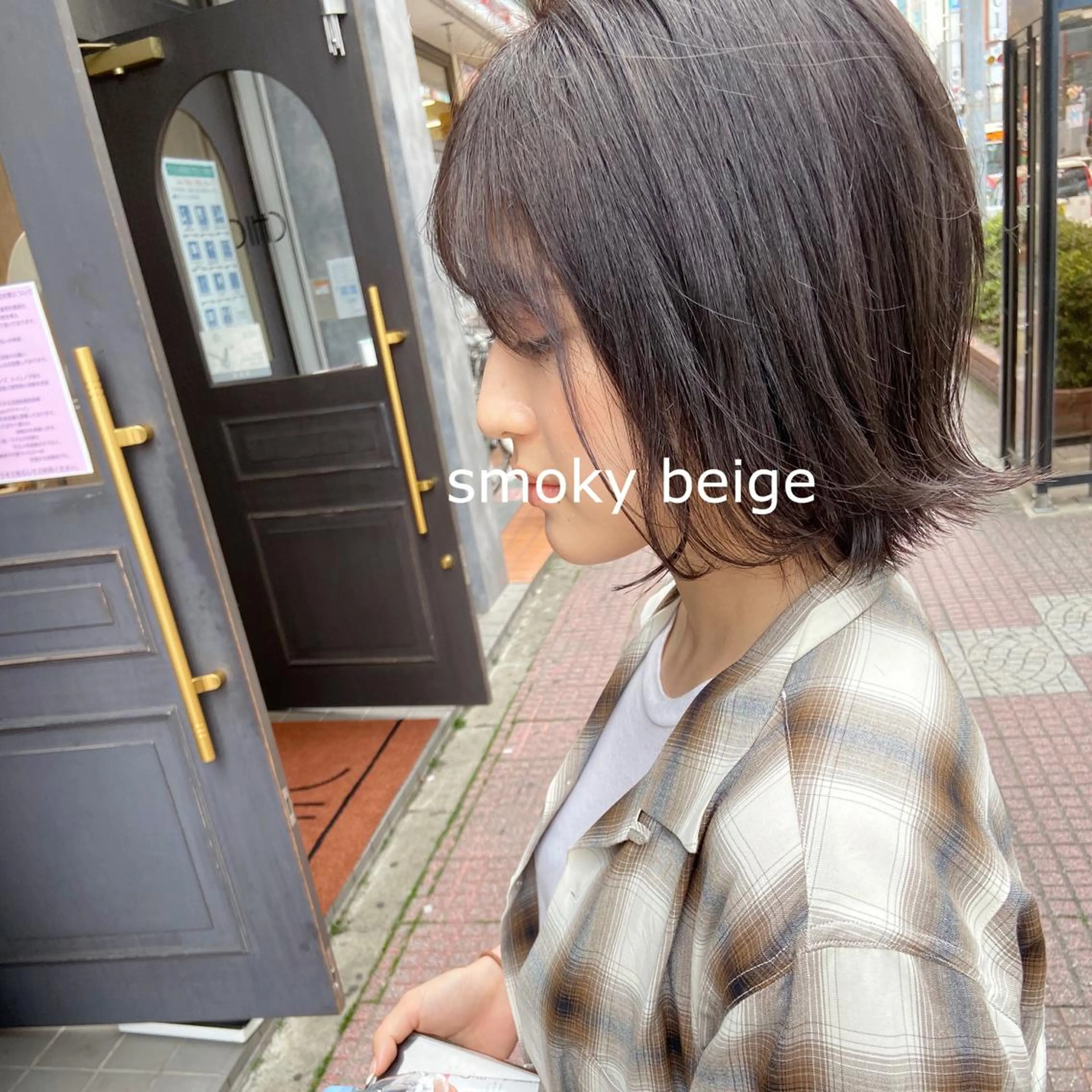 ミディアム カラー GLROW haruhiのヘアスタイル