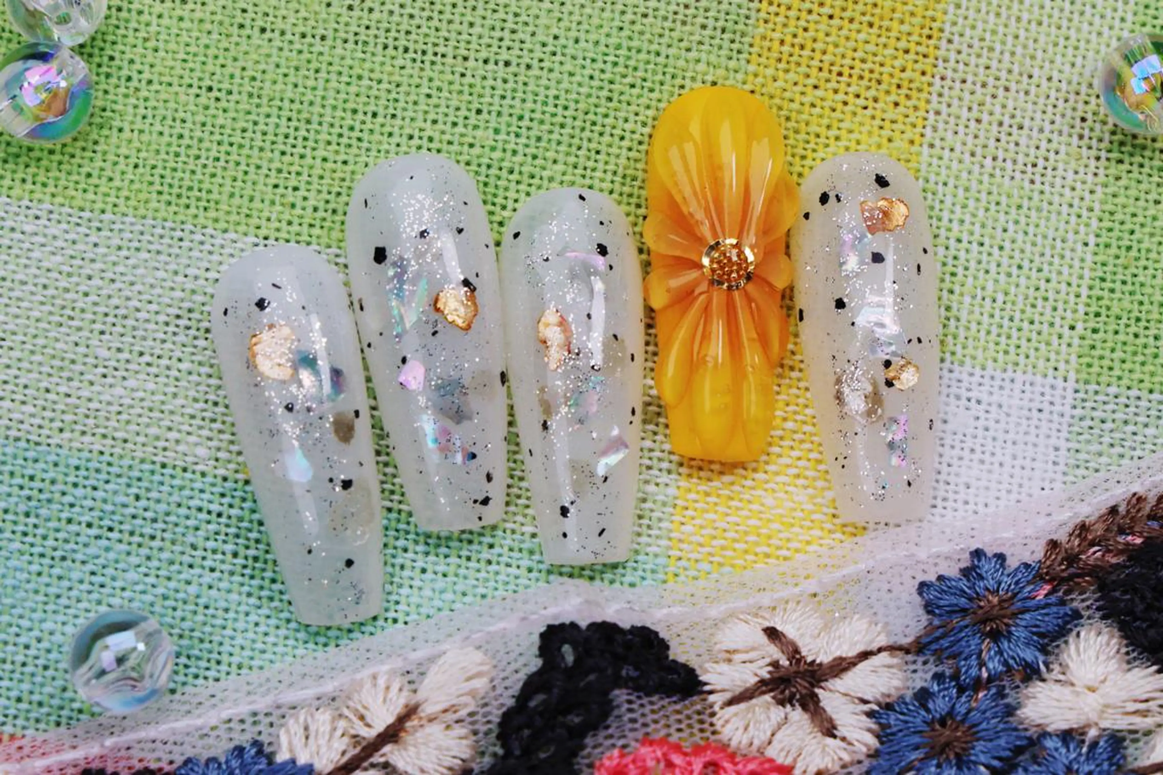 ネイル ハロウィン ロングネイル マグネットネイル スカルプネイル ネイルチップ ハンドネイル MSS みきのネイルデザイン