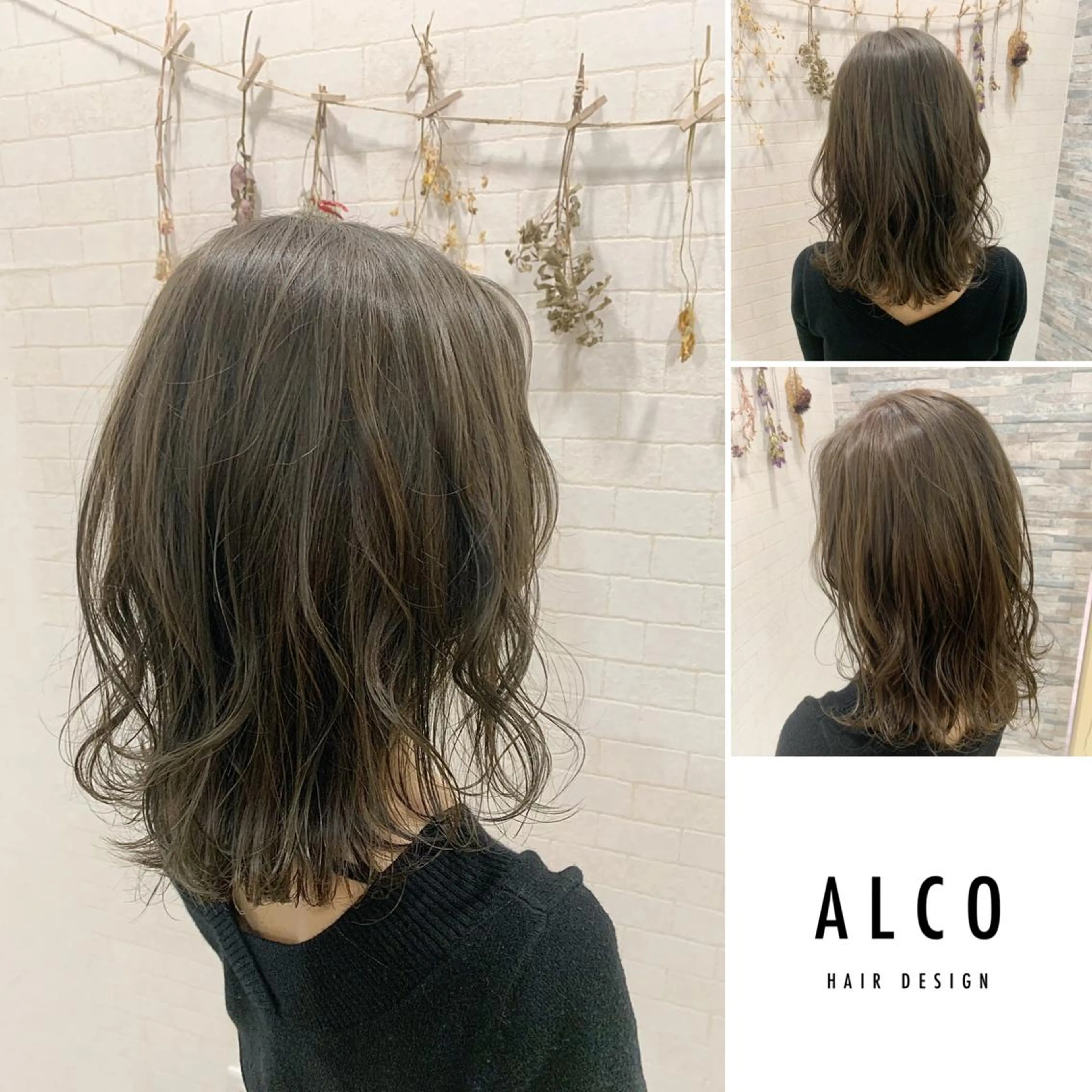 ミディアム カラー ワタイショウタ 髪質改善✨眉毛サロンのヘアスタイル