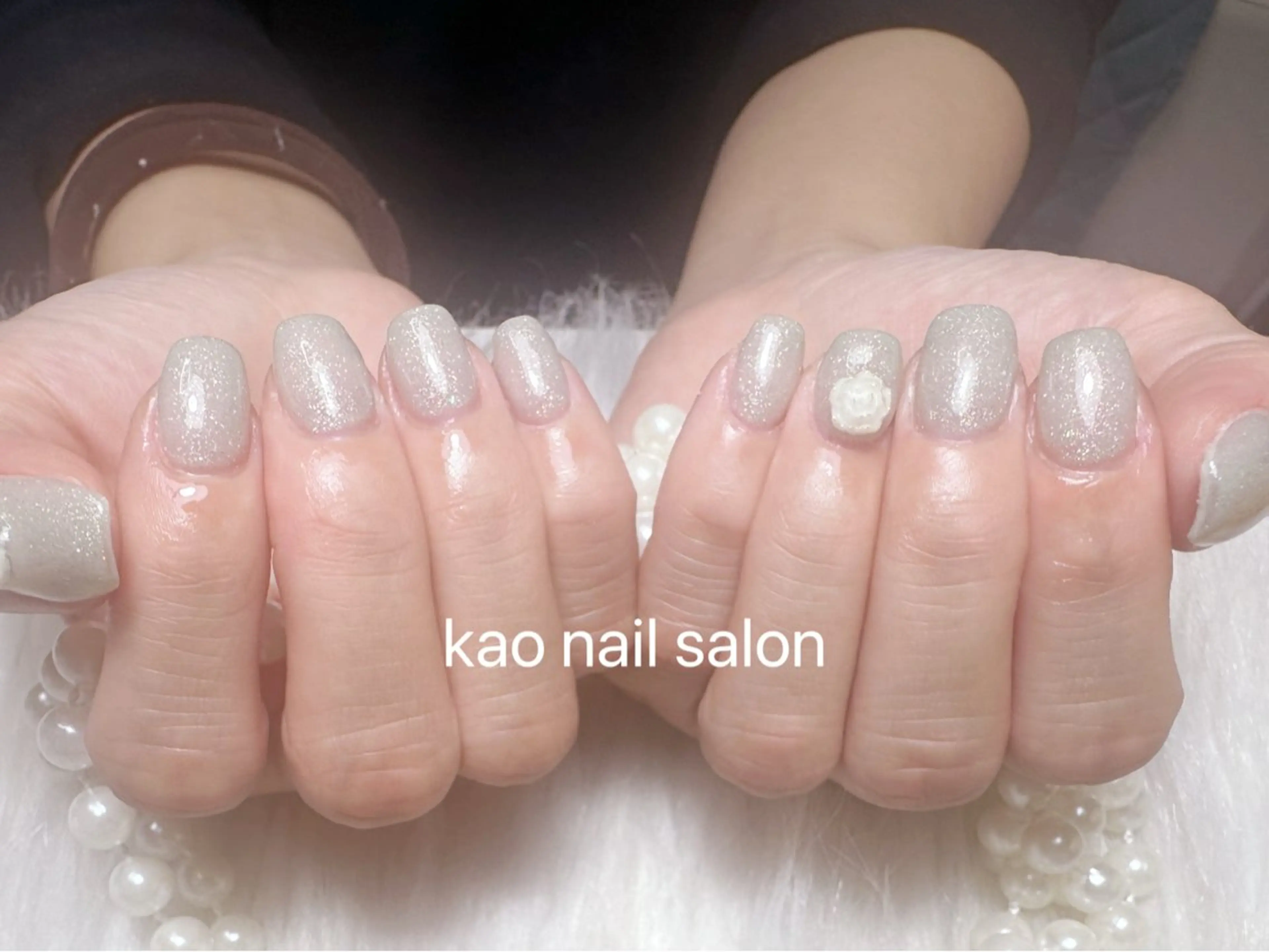 ネイル ハンドネイル kao nail マグネット/長さだしのネイルデザイン