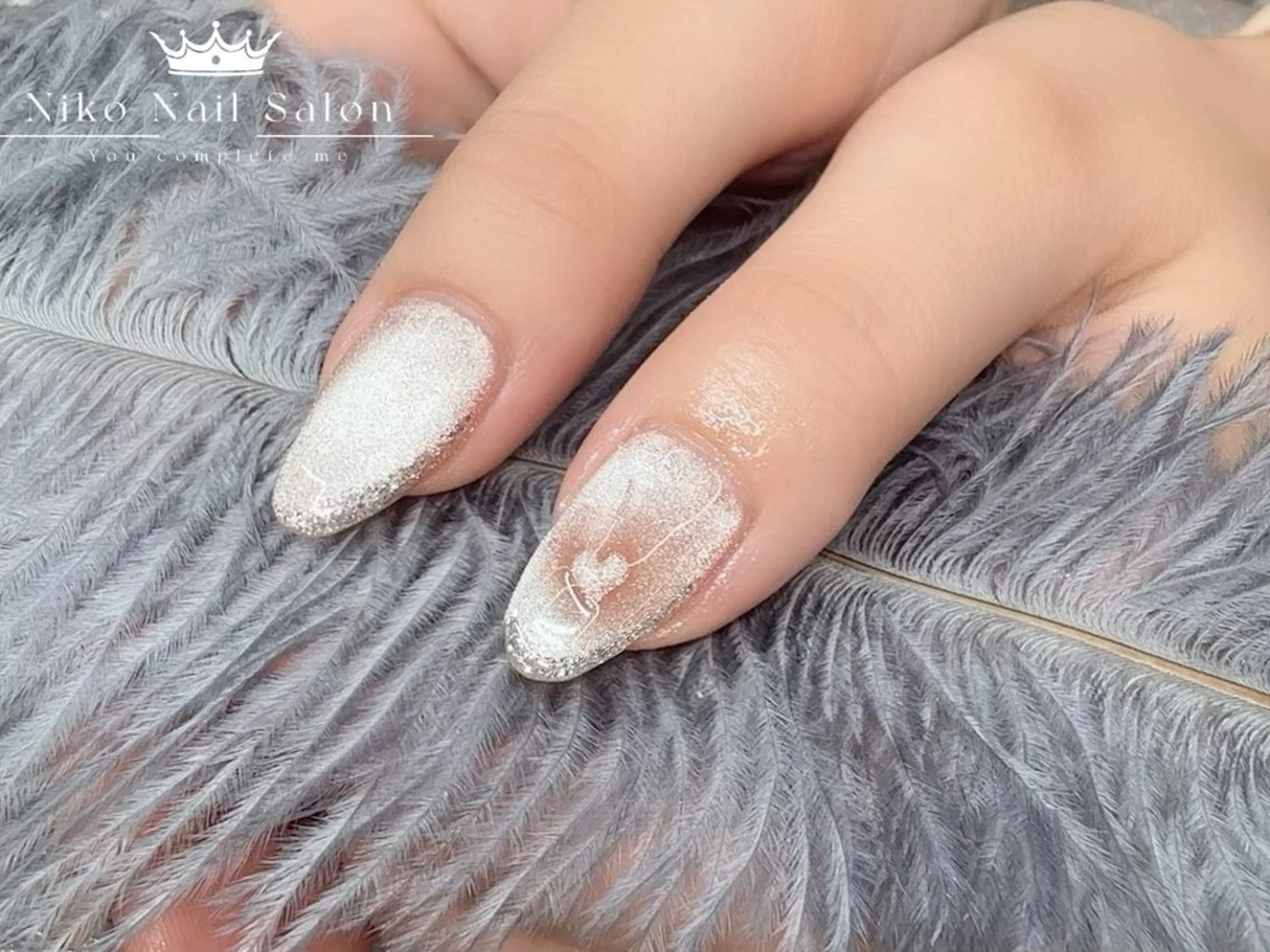 ネイル チークネイル 長さ出し フラッシュネイル フットネイル フレンチネイル Niko 星星のネイルデザイン