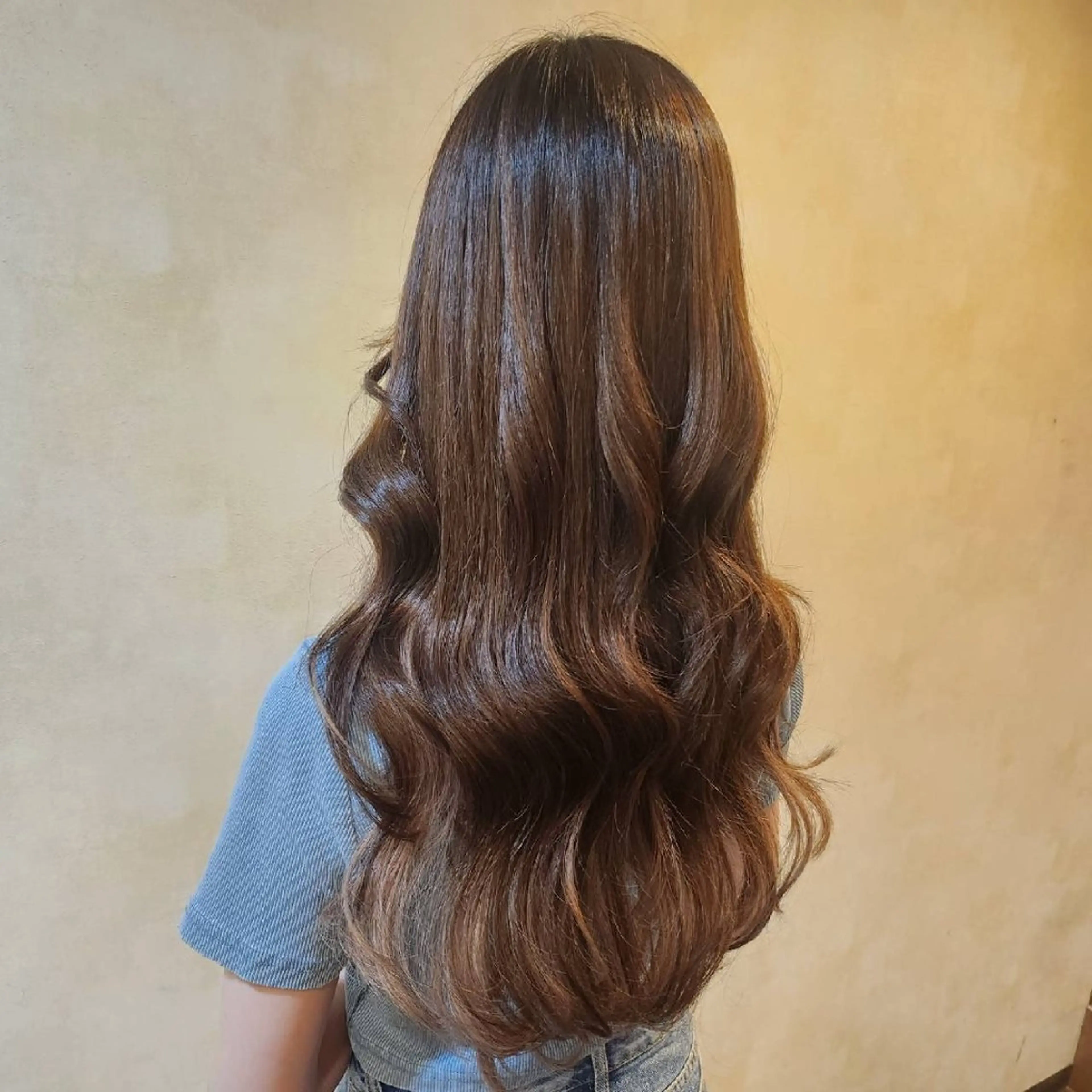 ロング ヘアアレンジ シールエクステ エクステ ロング カット エクステ 田井中 悠紀のヘアスタイル