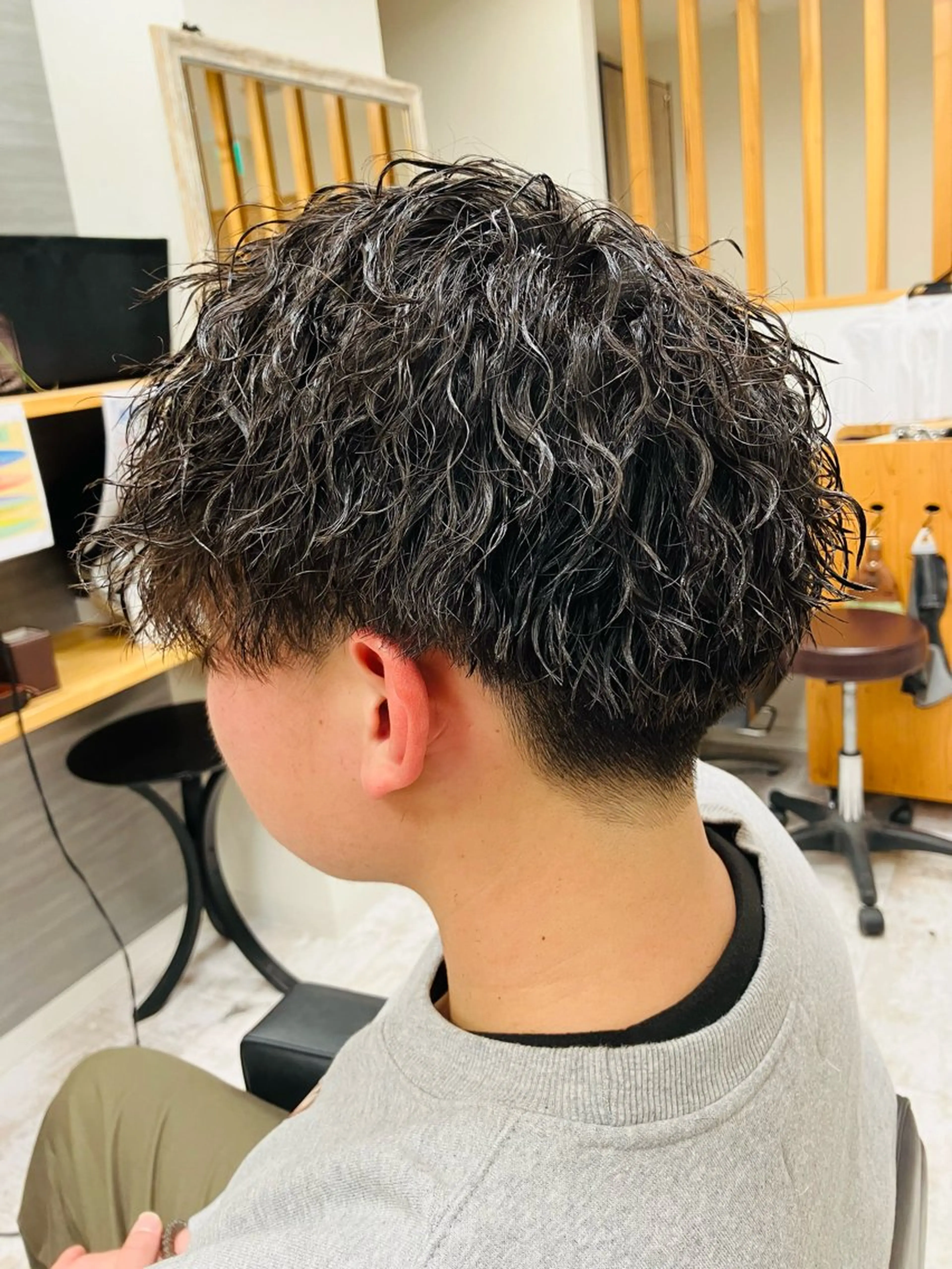 パーマ メンズ カット パーマ メンズ特化/パーマ/ フェードWATARUのヘアスタイル