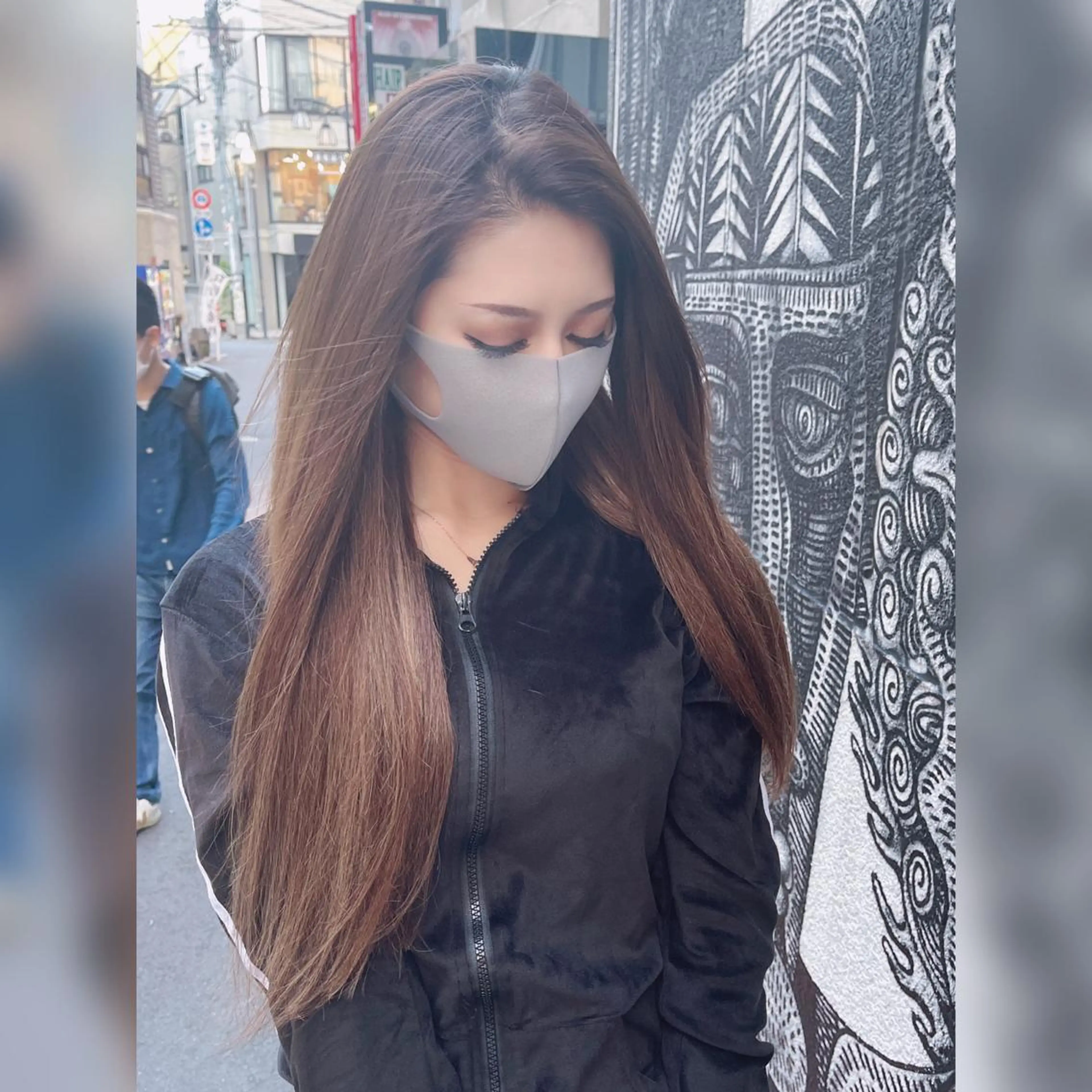 ロング カラー ヘアアレンジ 編み込みエクステ シールエクステ アッシュ ベージュカラー エクステ haco+所属・🌈派手髪エクステ ブレイズ🌈ひろとのヘアスタイル