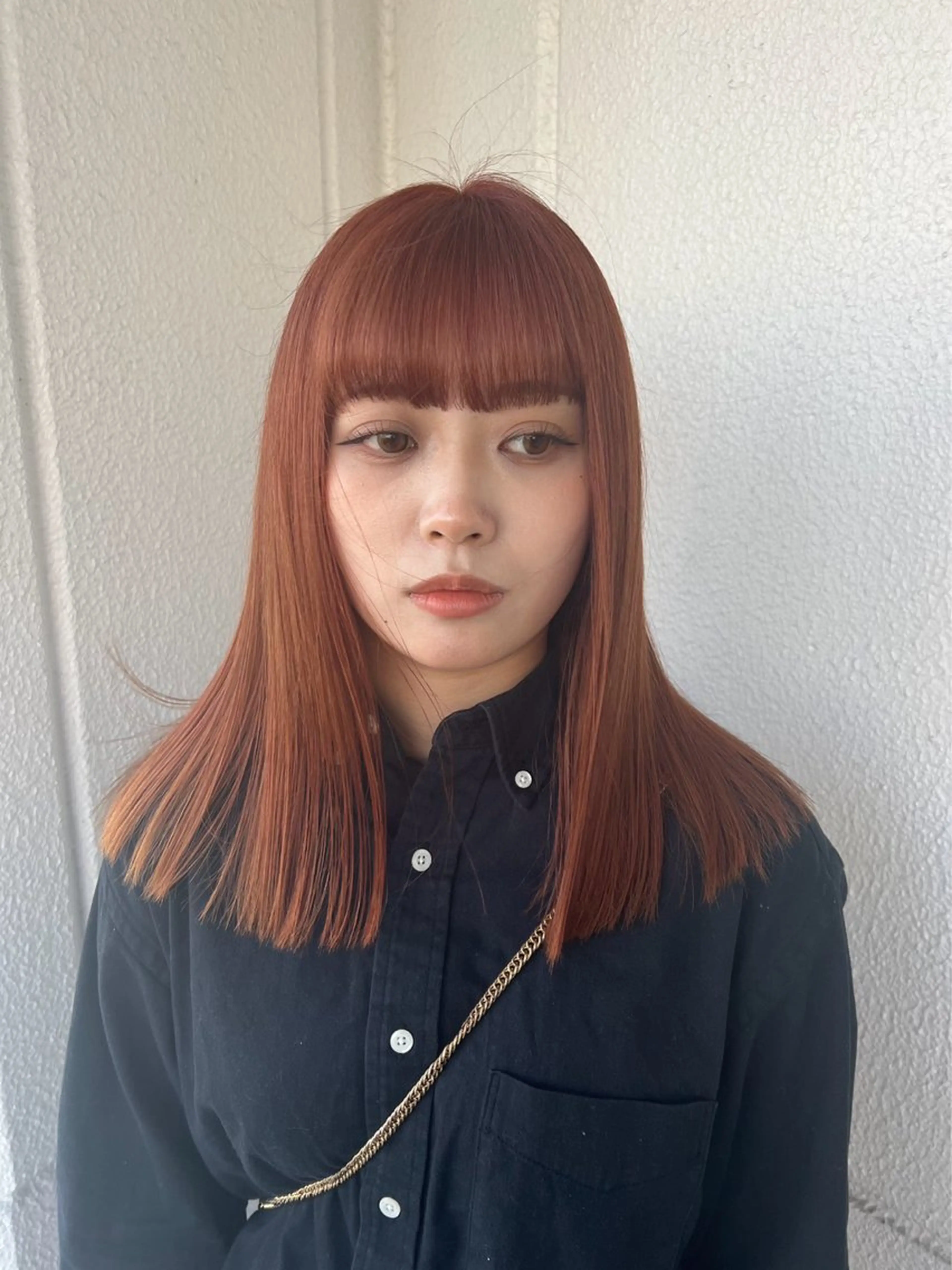 ミディアム カラー オレンジ レイフィールド観光通り店所属・Ryo ⭐︎のヘアスタイル