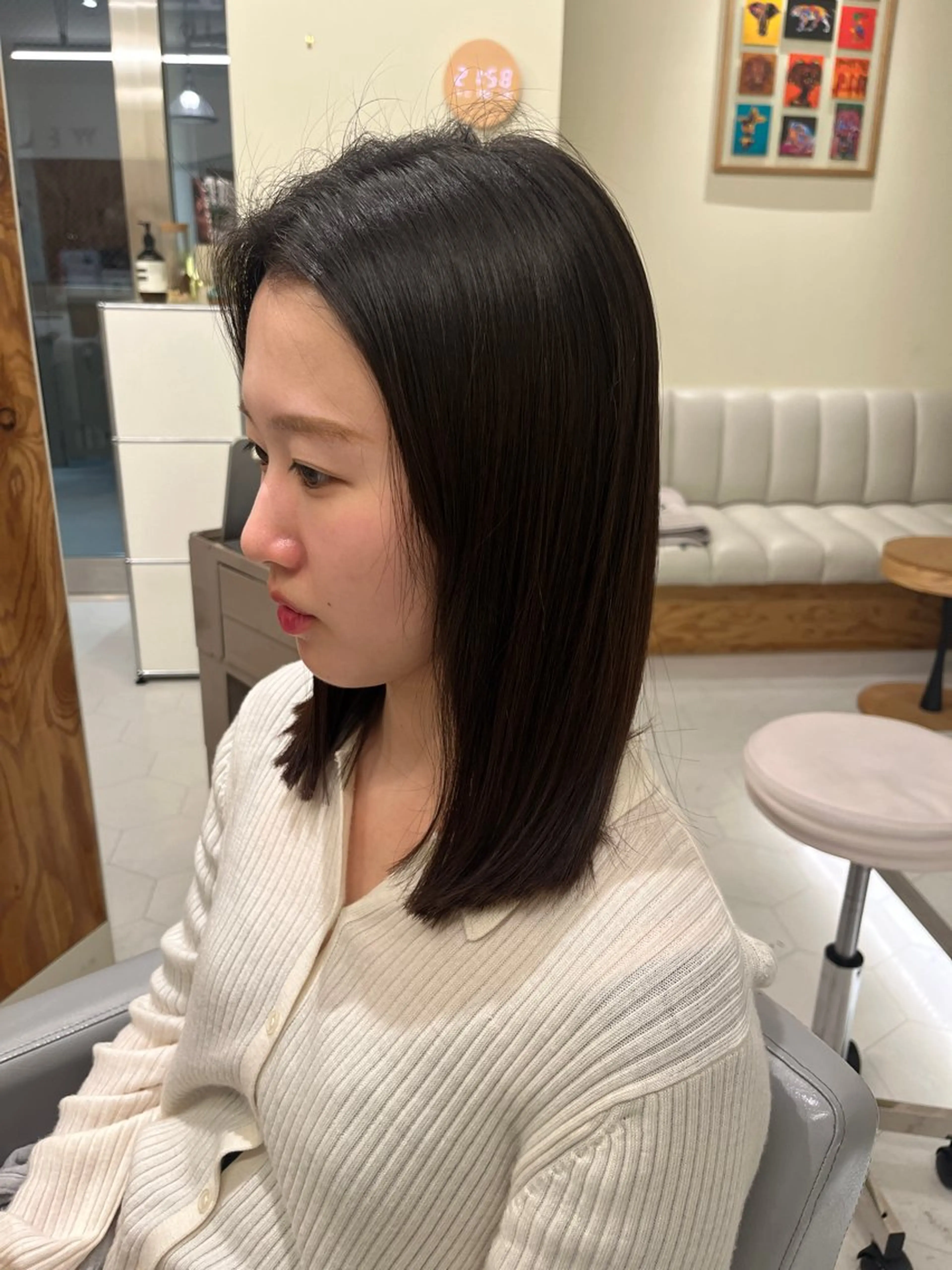 ミディアム ボブ 髪質改善/縮毛矯正 艶髪🔥高杉のヘアスタイル