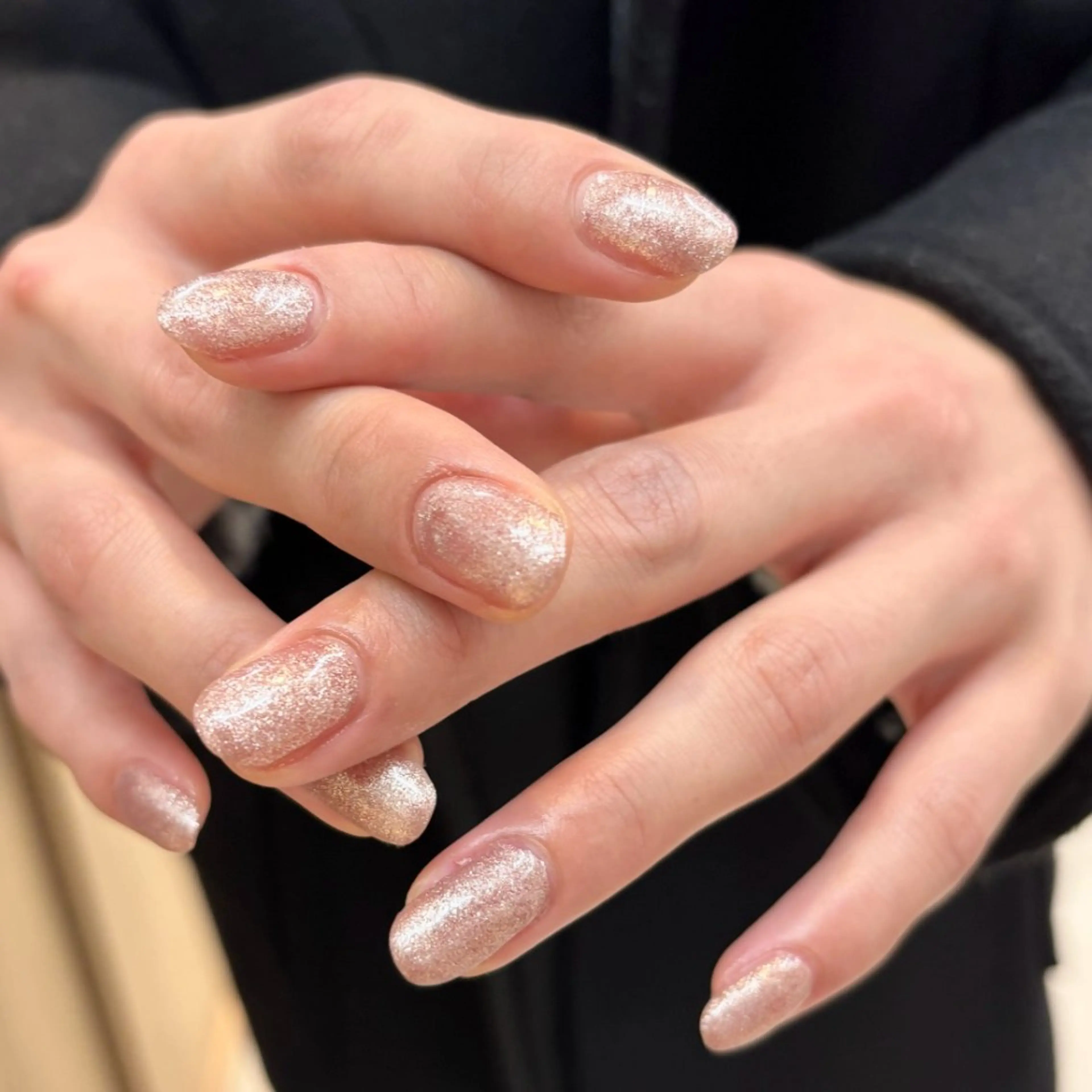 ネイル ラメ(グリッター) ワンカラーネイル ai _l0ve TRIOS nailのネイルデザイン