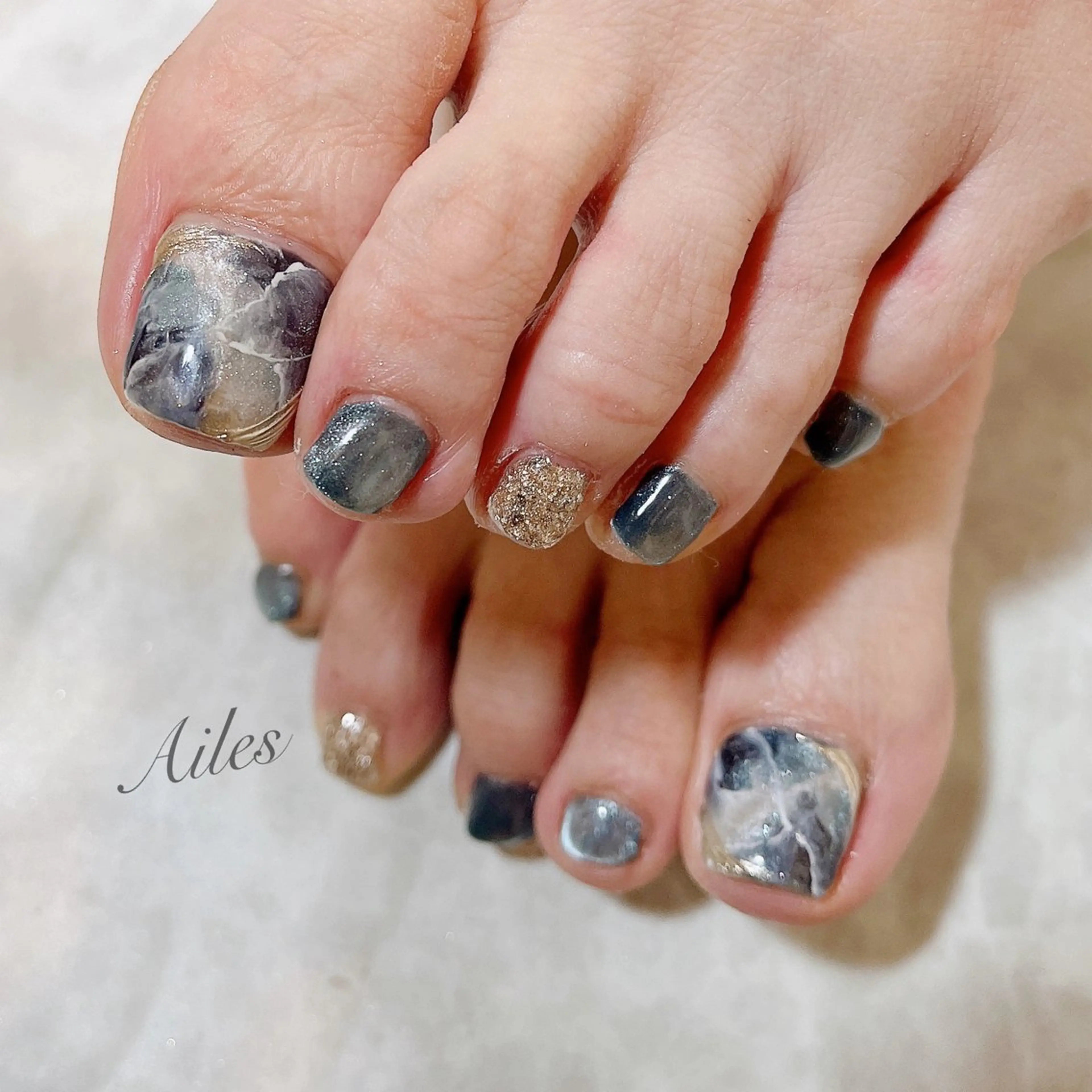 ネイル フットネイル Ailes mayumiのネイルデザイン