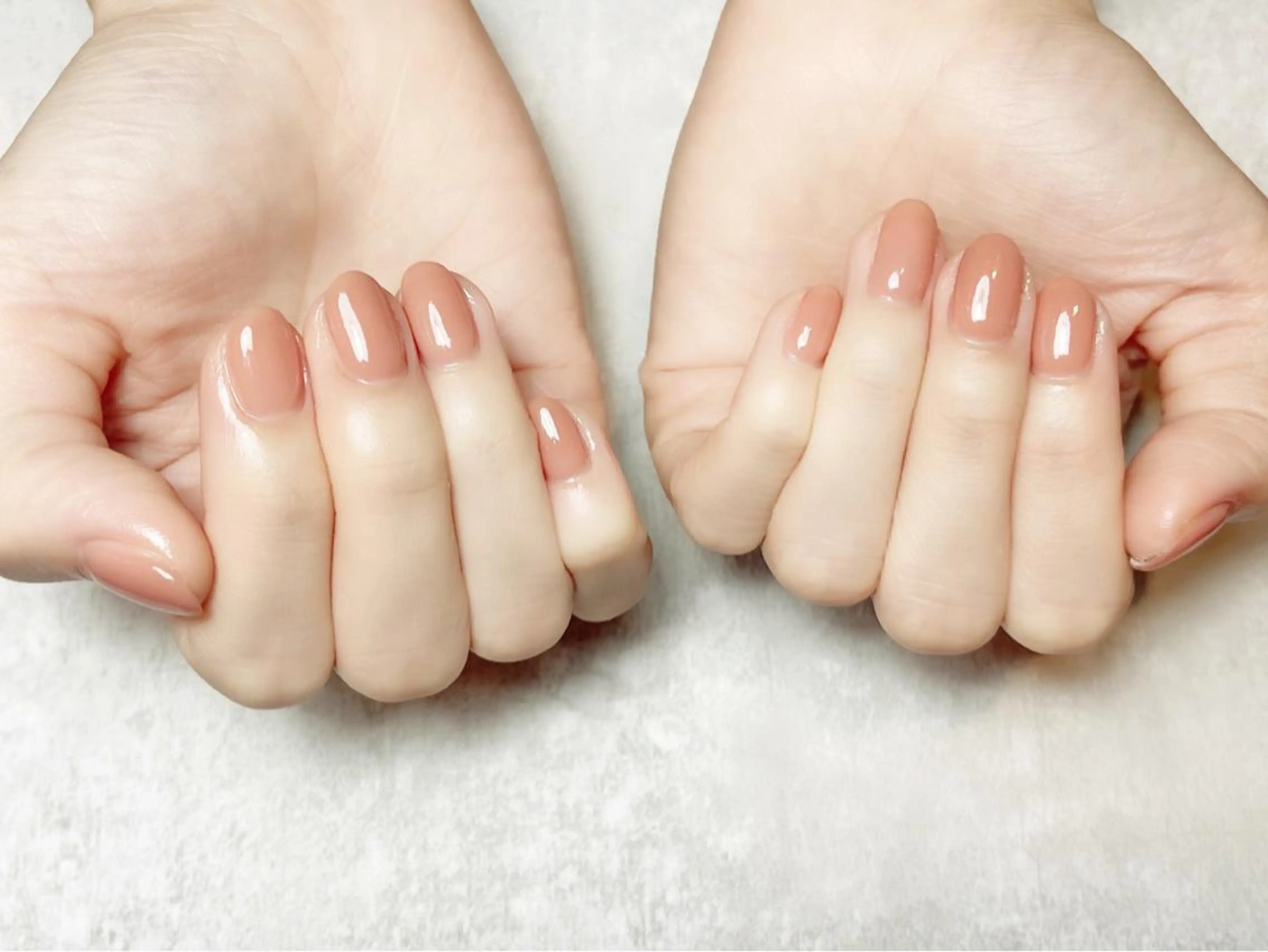 ネイル ジェルネイル ワンカラーネイル パラジェル ピンク irono .のネイルデザイン