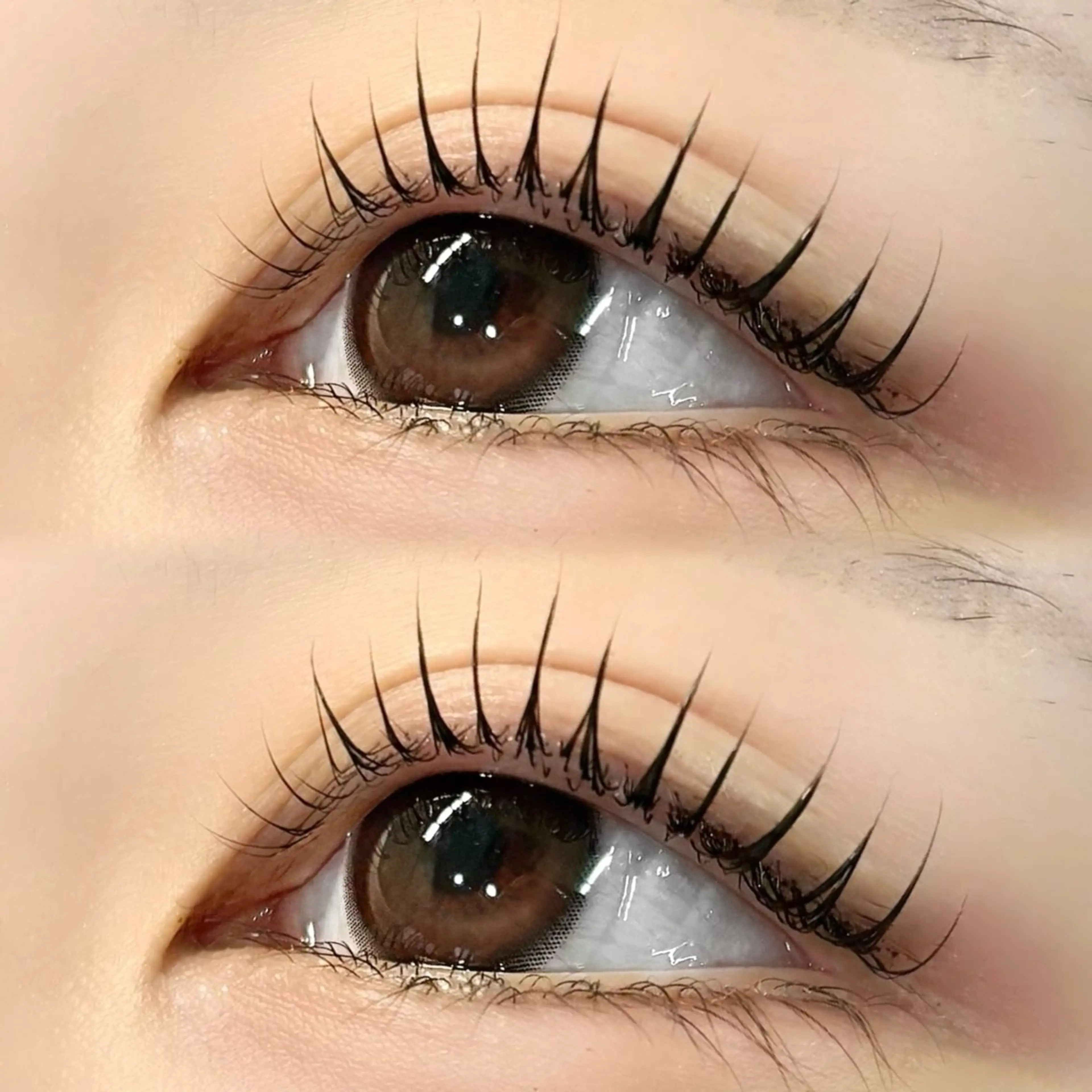 マツエク・マツパ 束感まつ毛 韓国風マツエク パリジェンヌラッシュリフト まつげパーマ 一重×まつ毛パーマ 🎀パーソナル眉⌇ 束感まつ毛MIOのマツエク・マツパデザイン