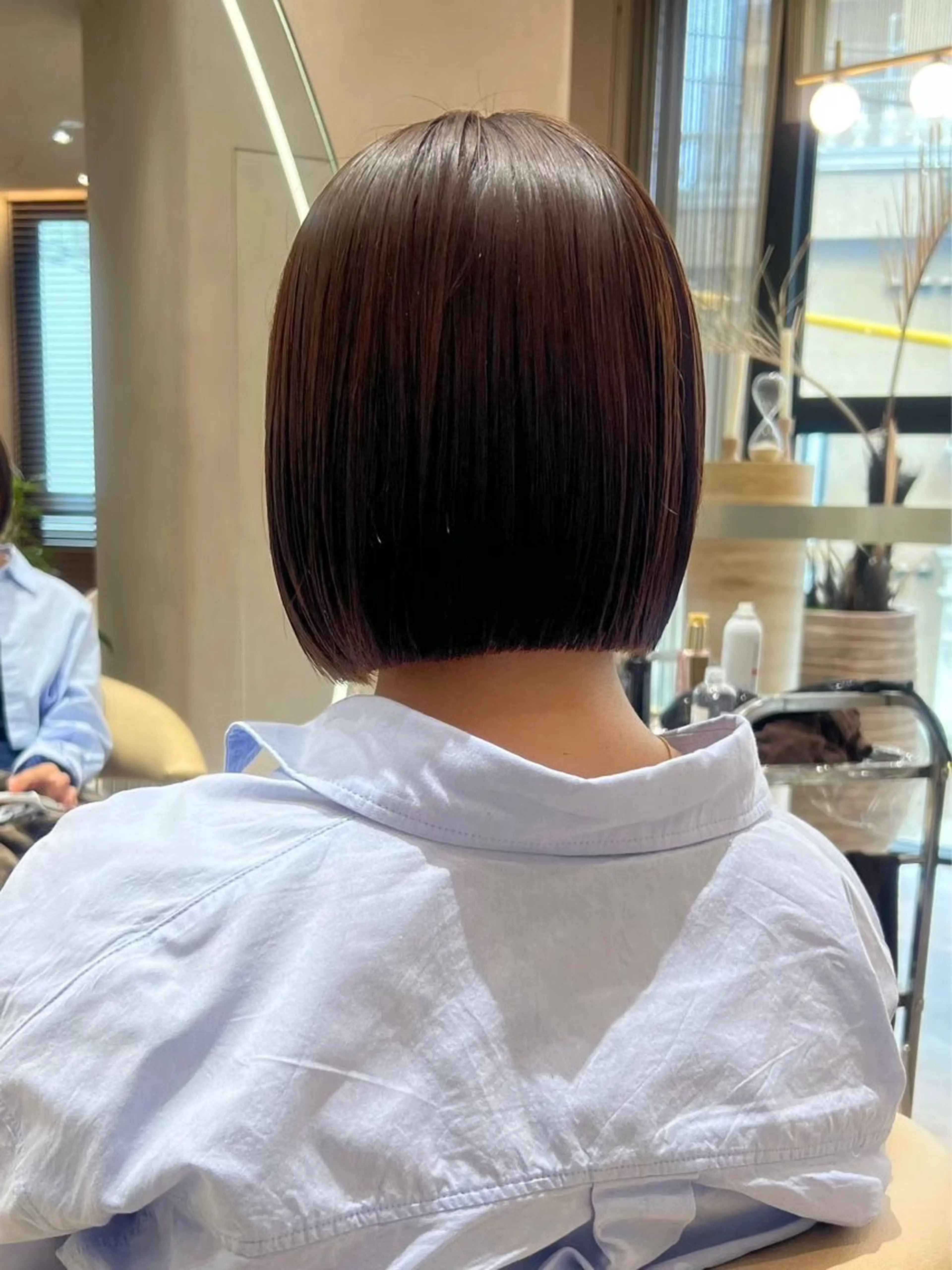 ミディアム カラー 渋谷/レイヤーボブ・ 透明感カラーしょうごのヘアスタイル