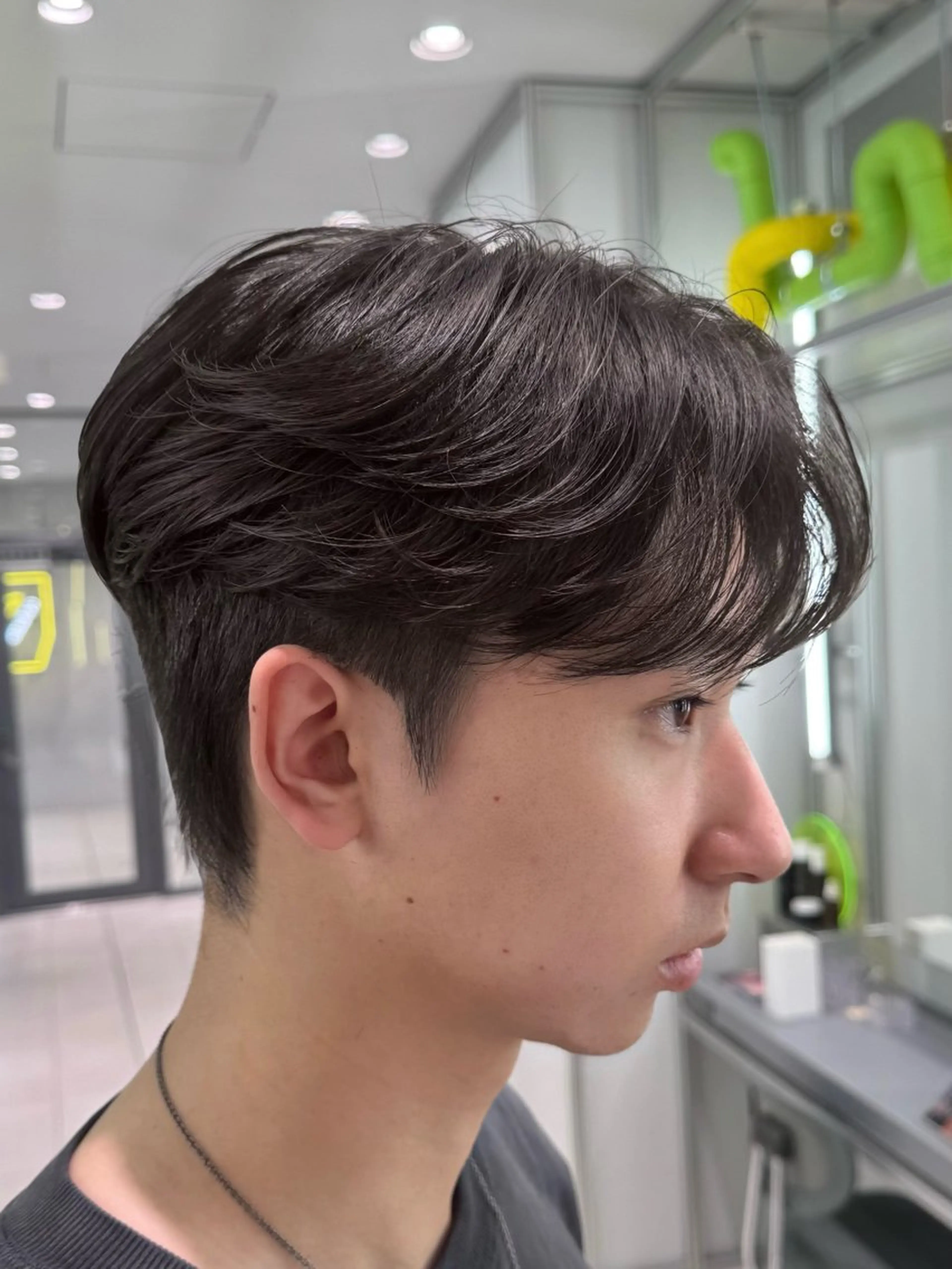 ショート パーマ メンズ カット パーマ トリートメント ダウンパーマ/韓国 ヘア/ブリーチ/桑本のヘアスタイル