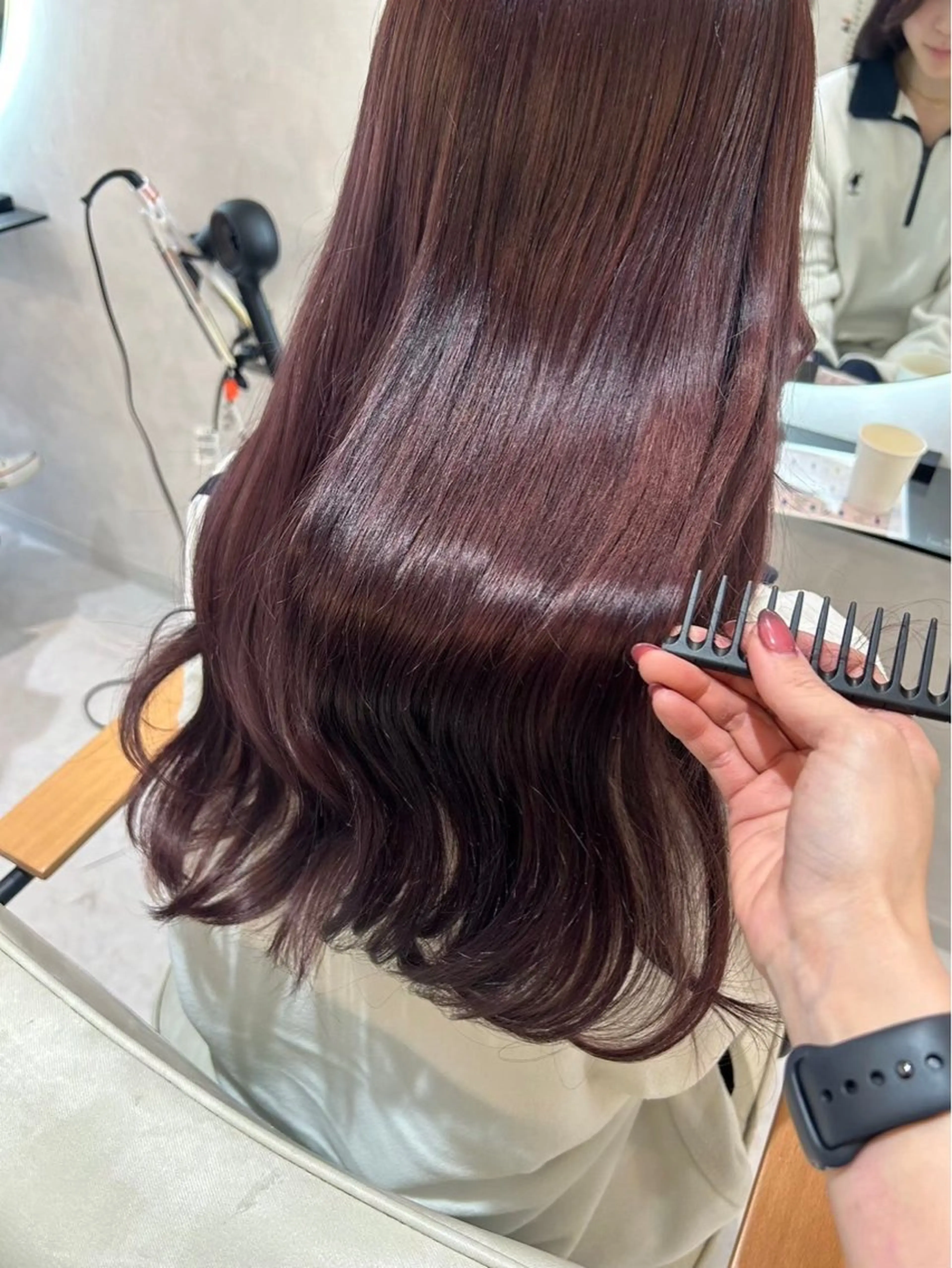 ロング カラー ベージュカラー ケアカラー 透明感カラー グレージュ オリーブベージュ カット 縮毛矯正 トリートメント enu hair所属・ショートモデル募集 エクステ専門店まりこのその他イメージ