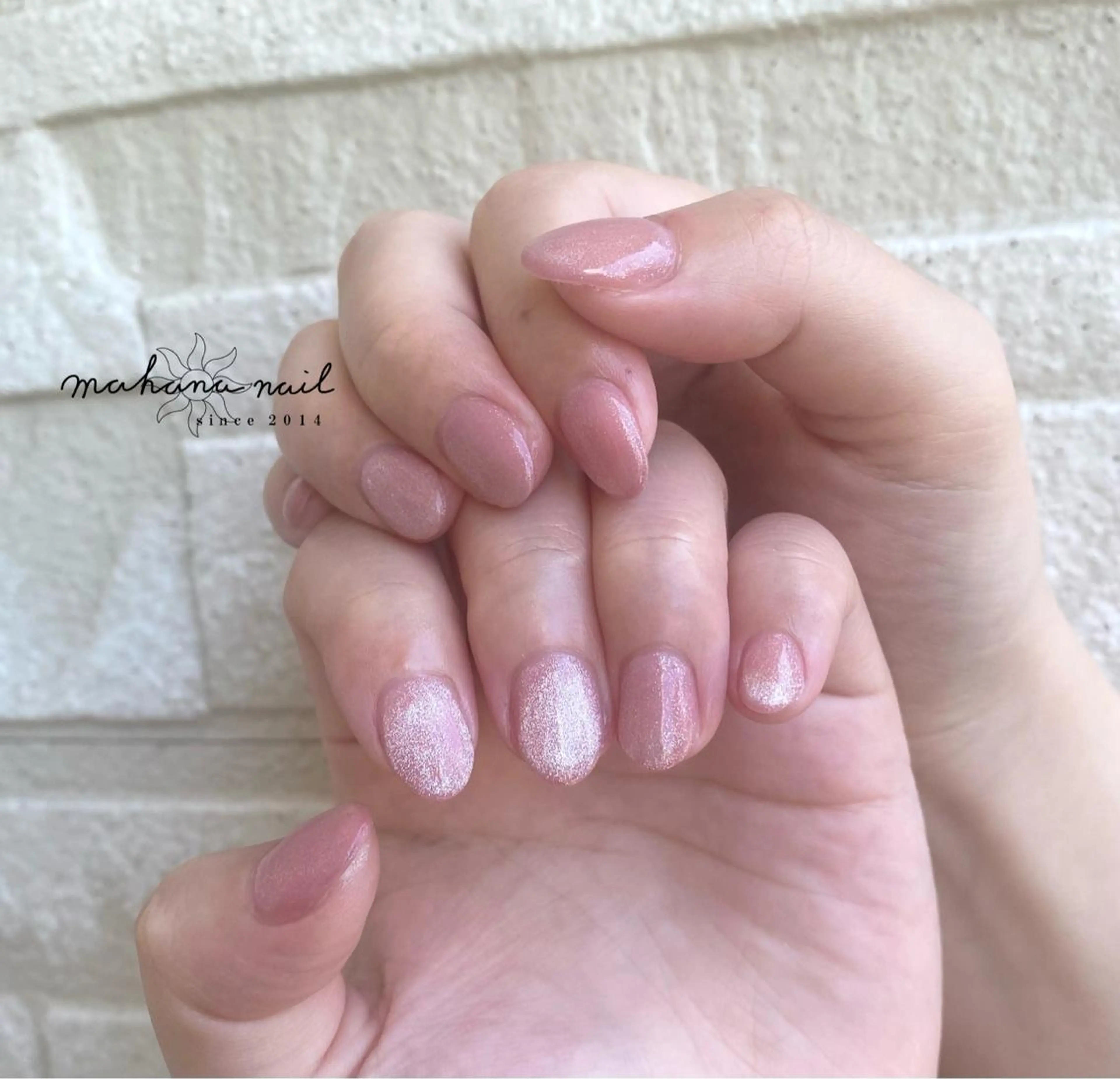 ネイル マグネットネイル ワンカラーネイル mahana nailのネイルデザイン