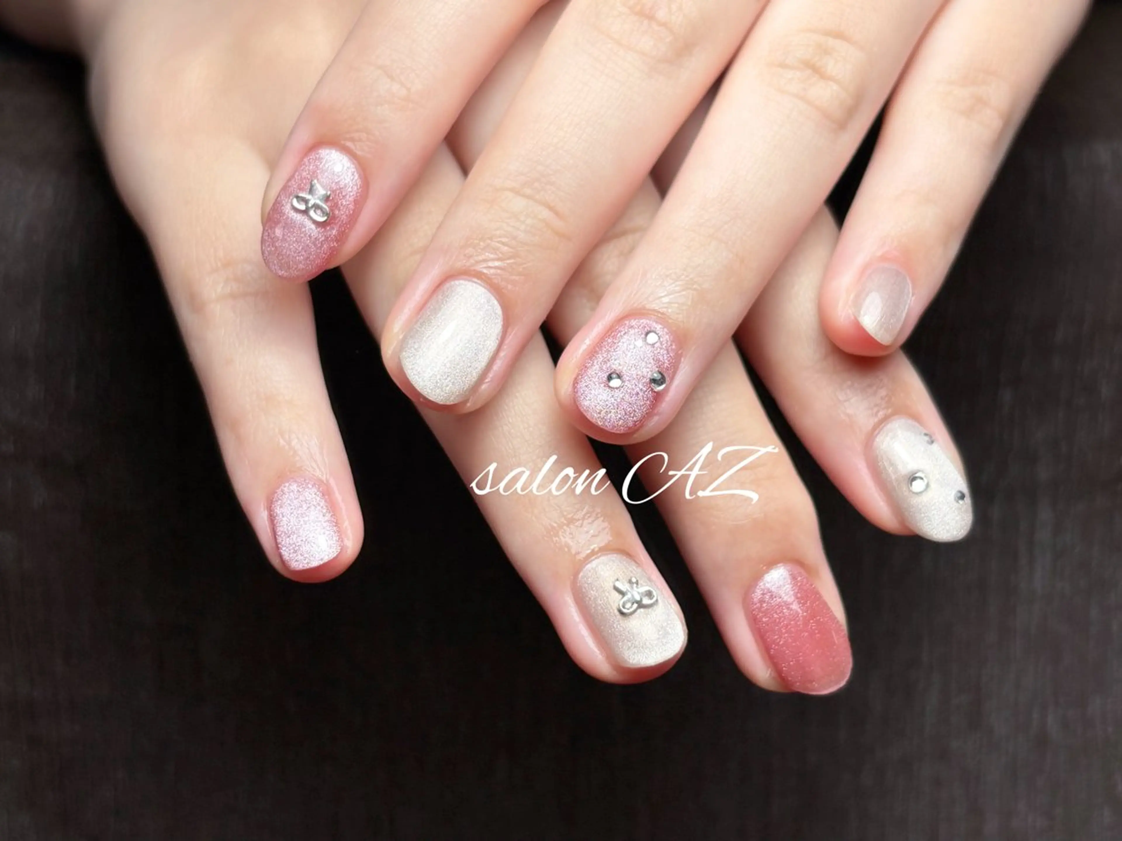 ネイル アートネイル 長さ出し フットネイル フレンチネイル ジェルネイル salon AZのネイルデザイン