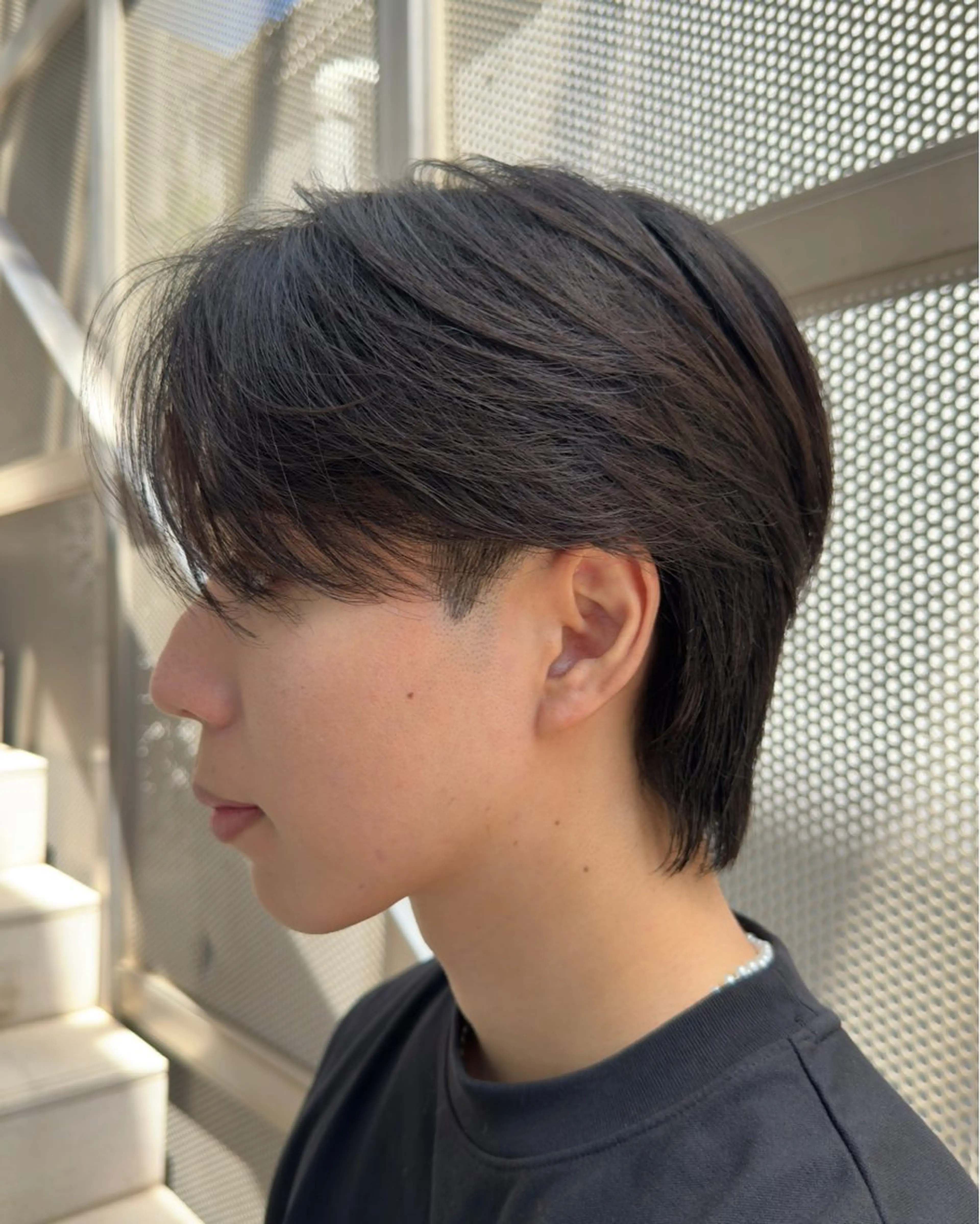 パーマ メンズ カット パーマ トリートメント ヘアセット 表参道/センター パート/SOTAのヘアスタイル