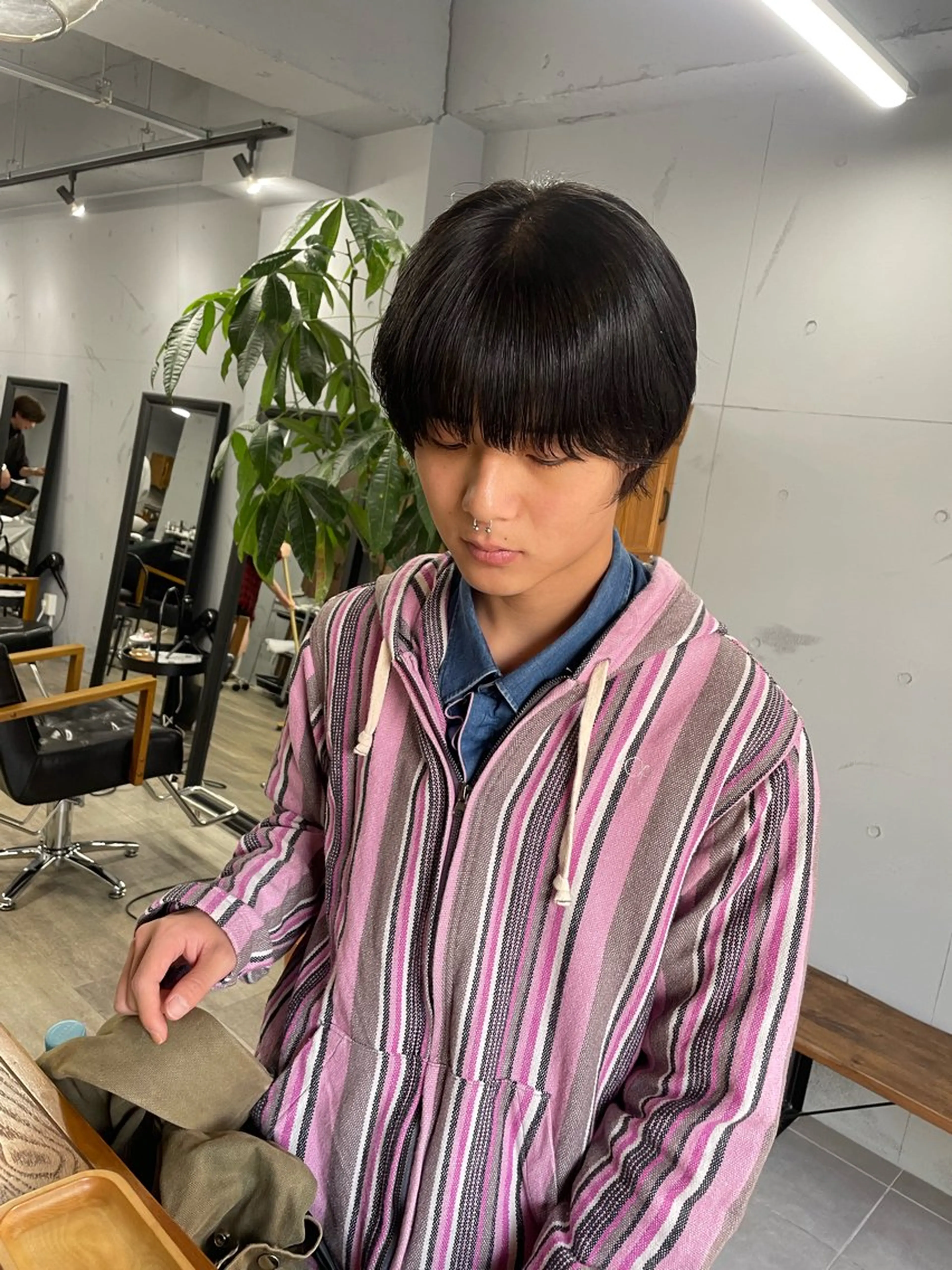 メンズ マッシュ カット ヘアカラー トリートメント darts所属・マツダ レンのヘアスタイル