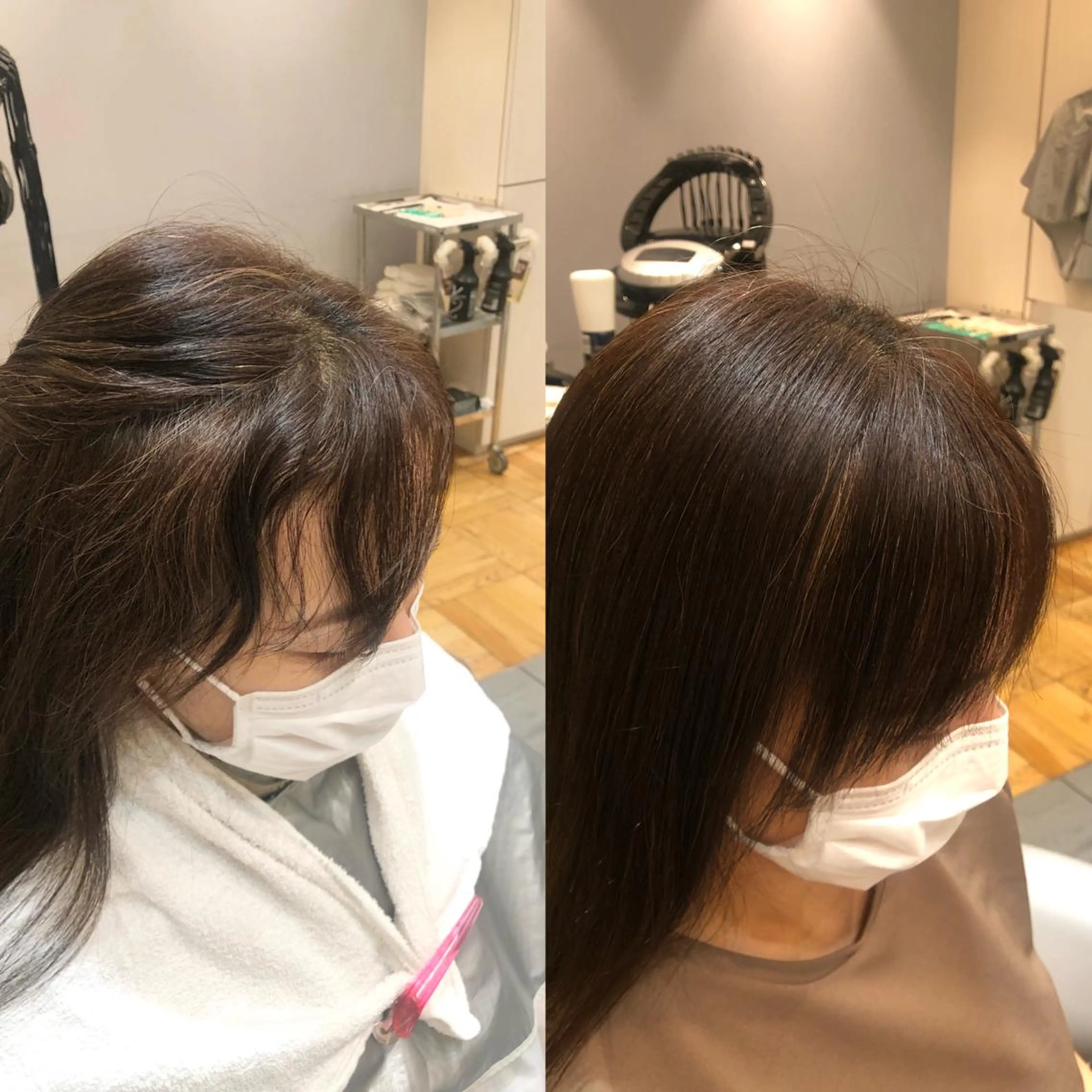 セミロング セミロングパーマ くせ毛 酸性ストレート Ｈａｉｒ’ｓ Ｇａｌｌeｒｙ所属・✨堺東駅近✨阪上 沙織のヘアスタイル