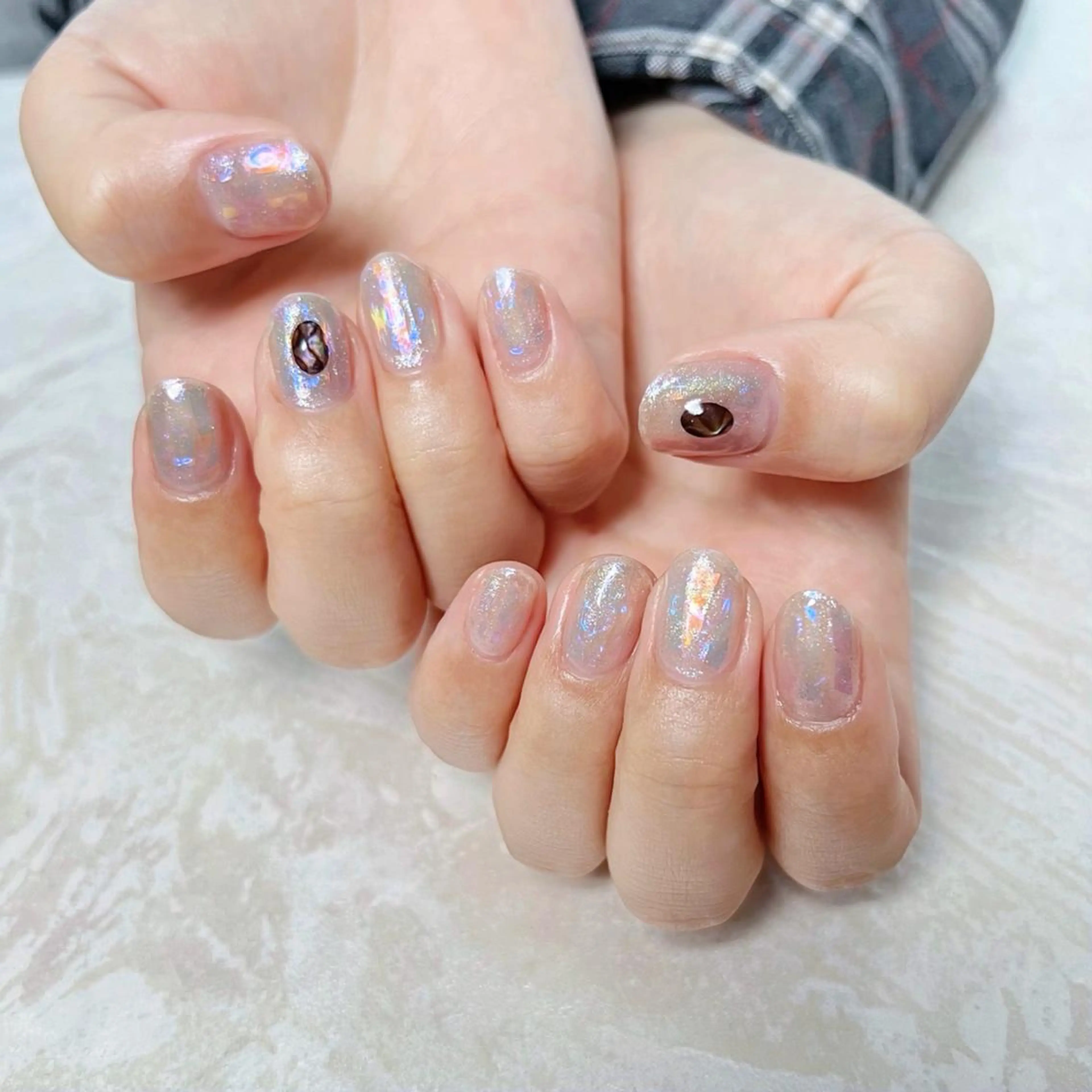 ネイル ニュアンスネイル ショートネイル gemickle nailのネイルデザイン