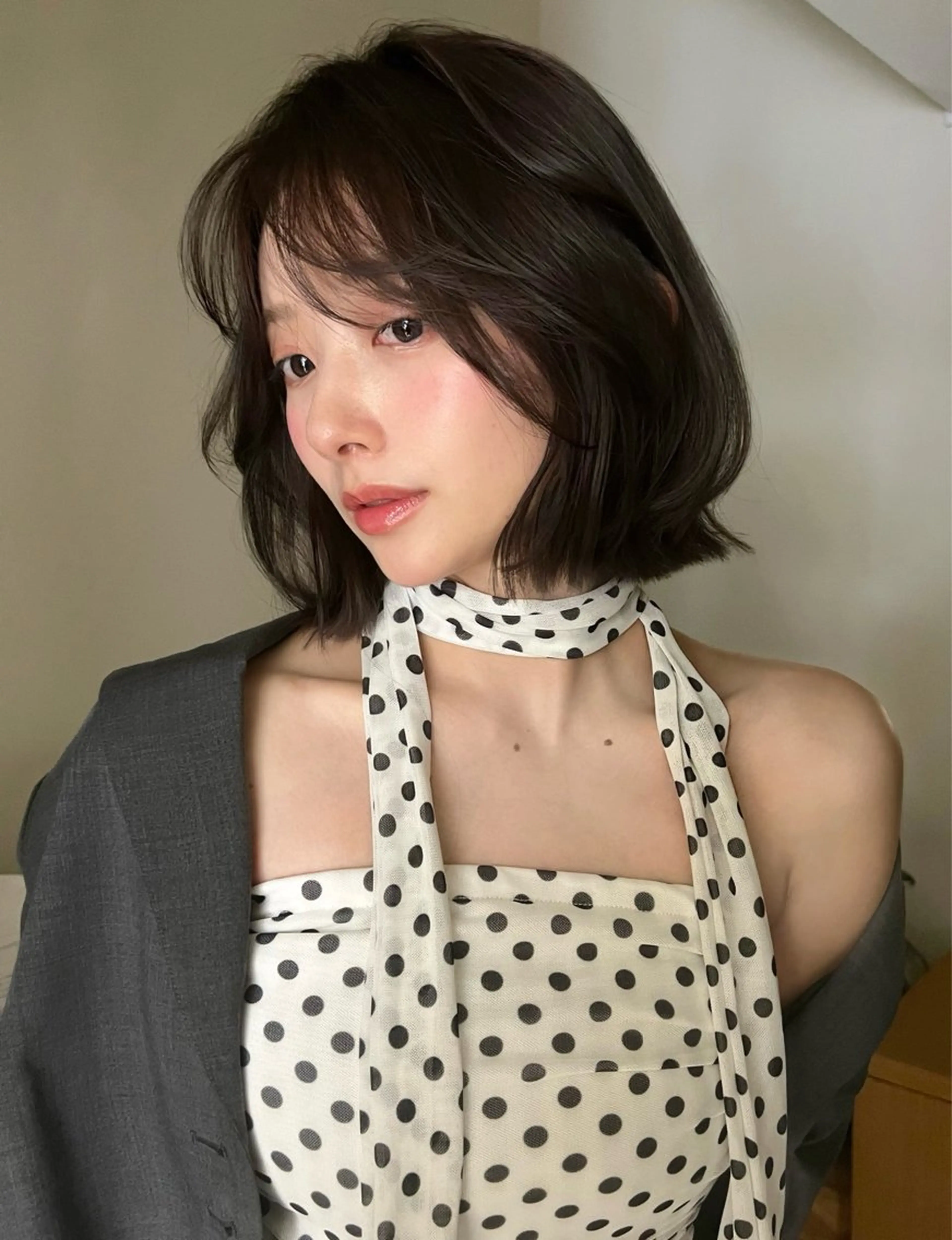 ショート ボブ トリートメント 小顔ボブ jilblanカホのヘアスタイル